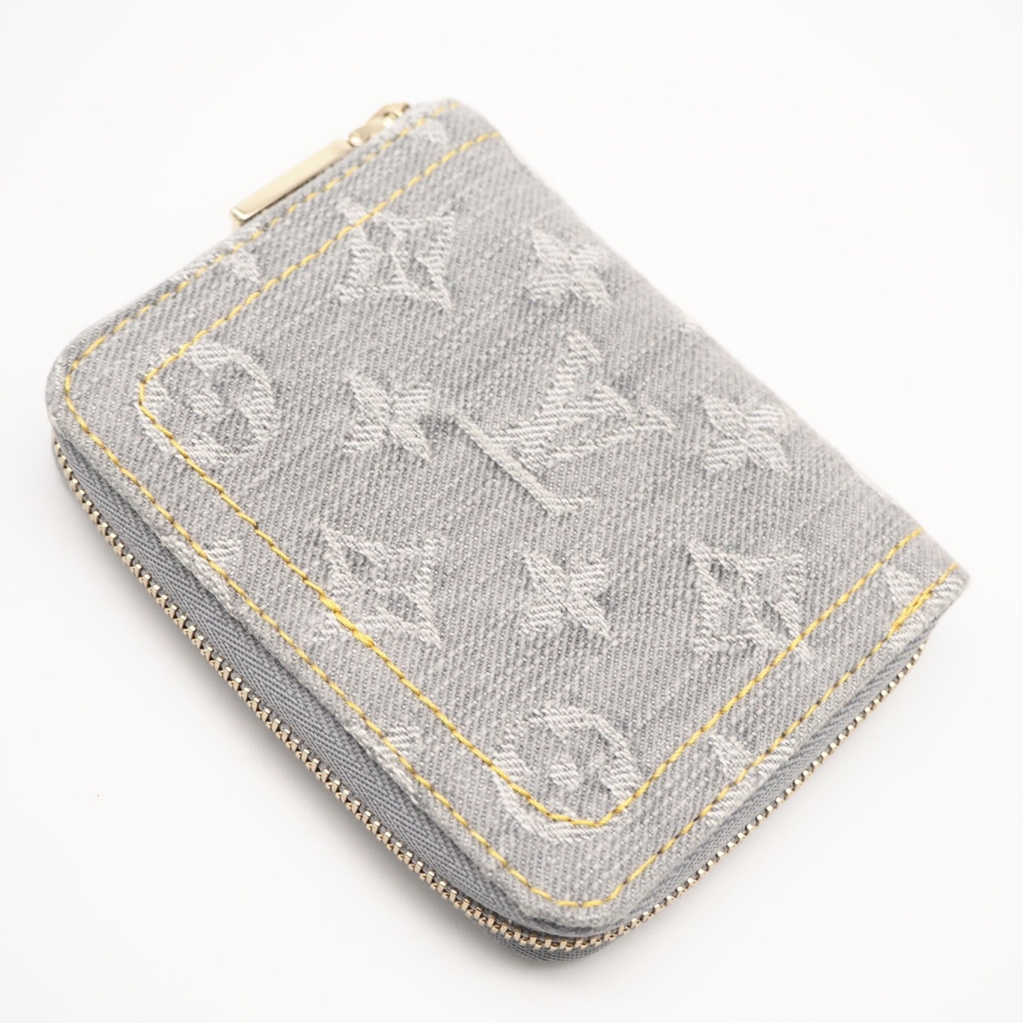 Louis Vuitton Gray Monogram Monogram Denim Coin Purse/Coin Case (Pre-Owned)