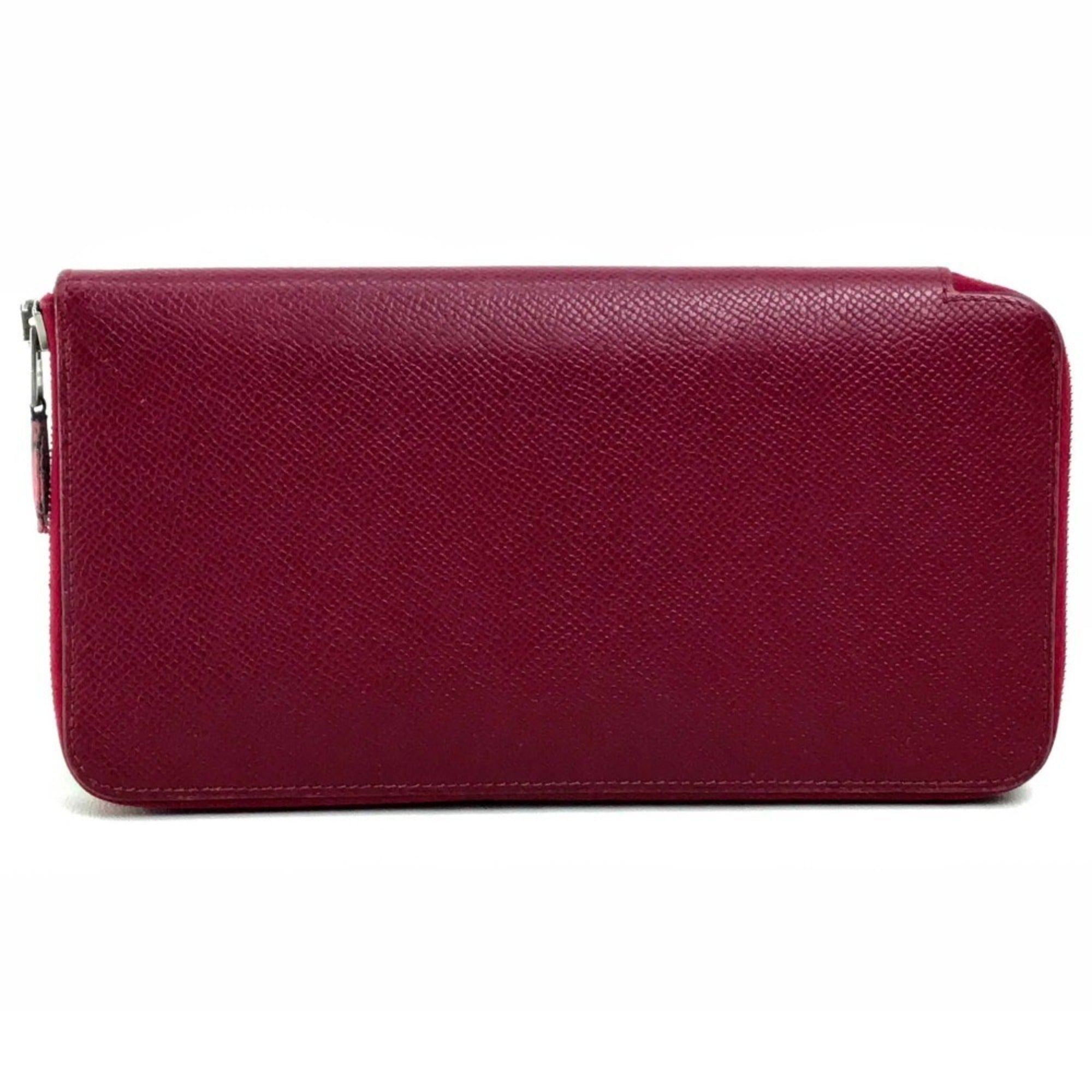 Hermes Silk'in Ruby Epsom Leather Long Wallet (Bi-Fold) (Pre-Owned)