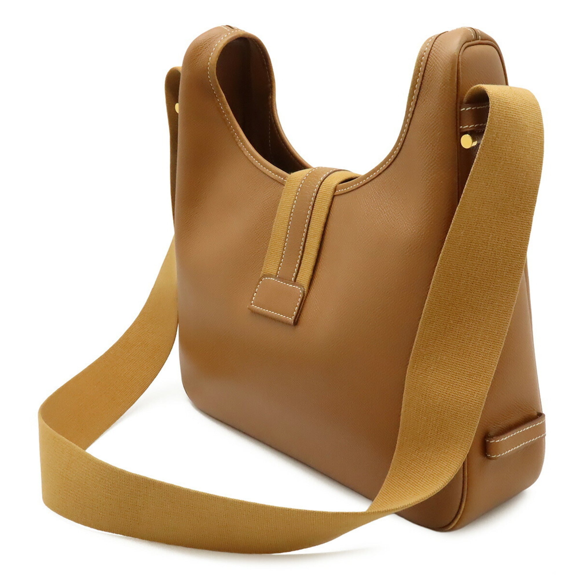Hermes Sako Brown Courchevel Leather Shoulder Bag (Pre-Owned)