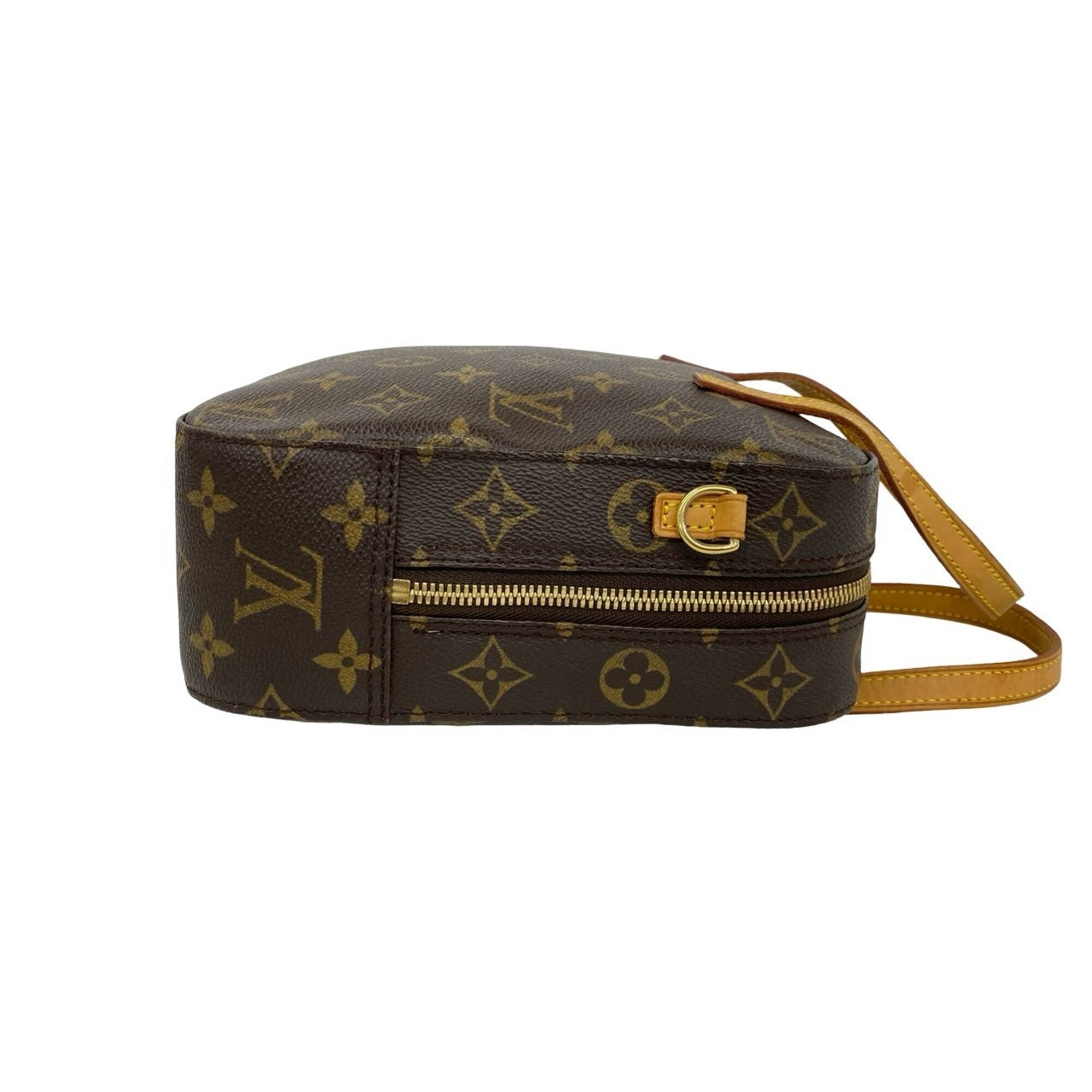 Louis Vuitton Brown Leather Pvc Handbag Shoulder Bag (Pre-Owned)