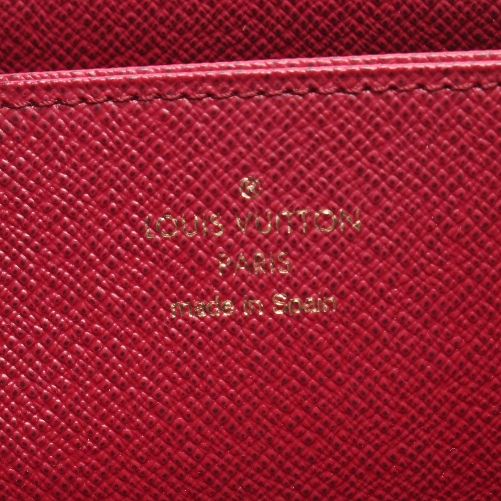 Louis Vuitton Brown Monogram Pink Monogram Long Wallet (Bi-Fold) (Pre-Owned)