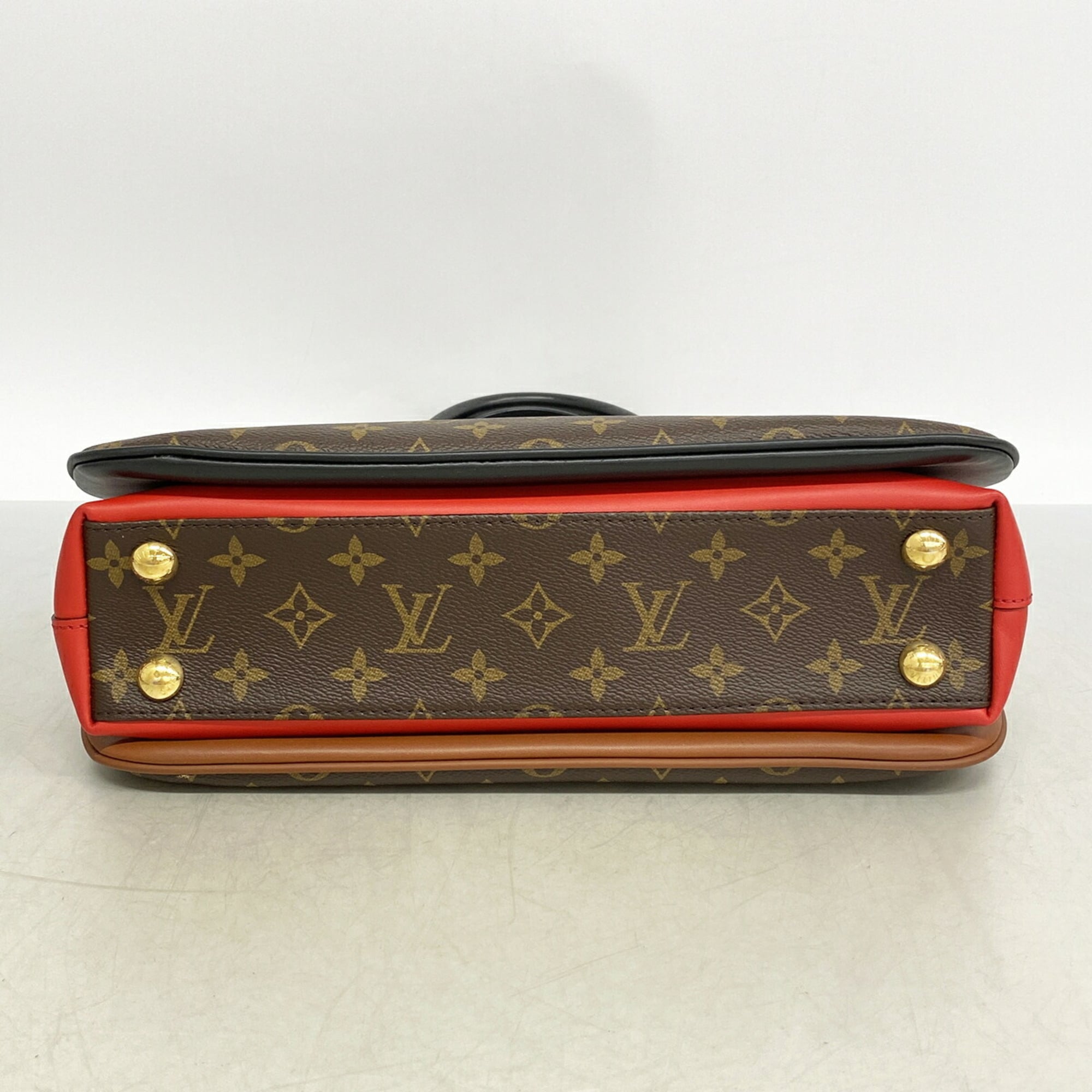 Louis Vuitton Brown Noir Red Color Handbag (Pre-Owned)