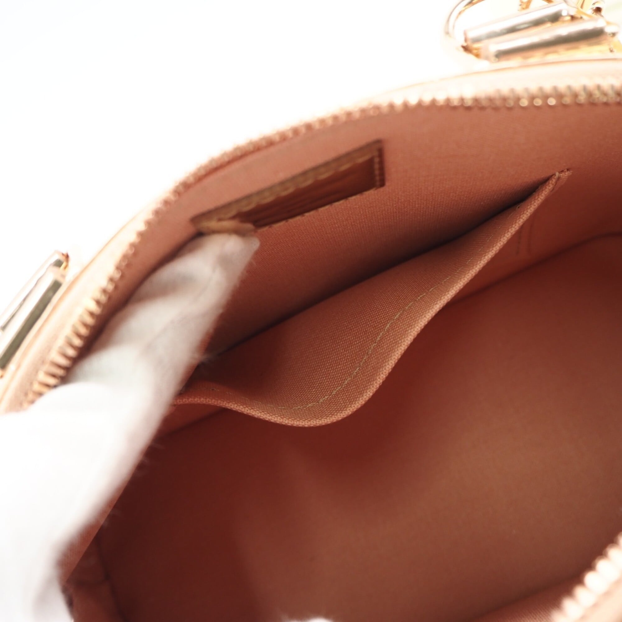 Louis Vuitton Bronze Coated Canvas Handbag (Pre-Owned)