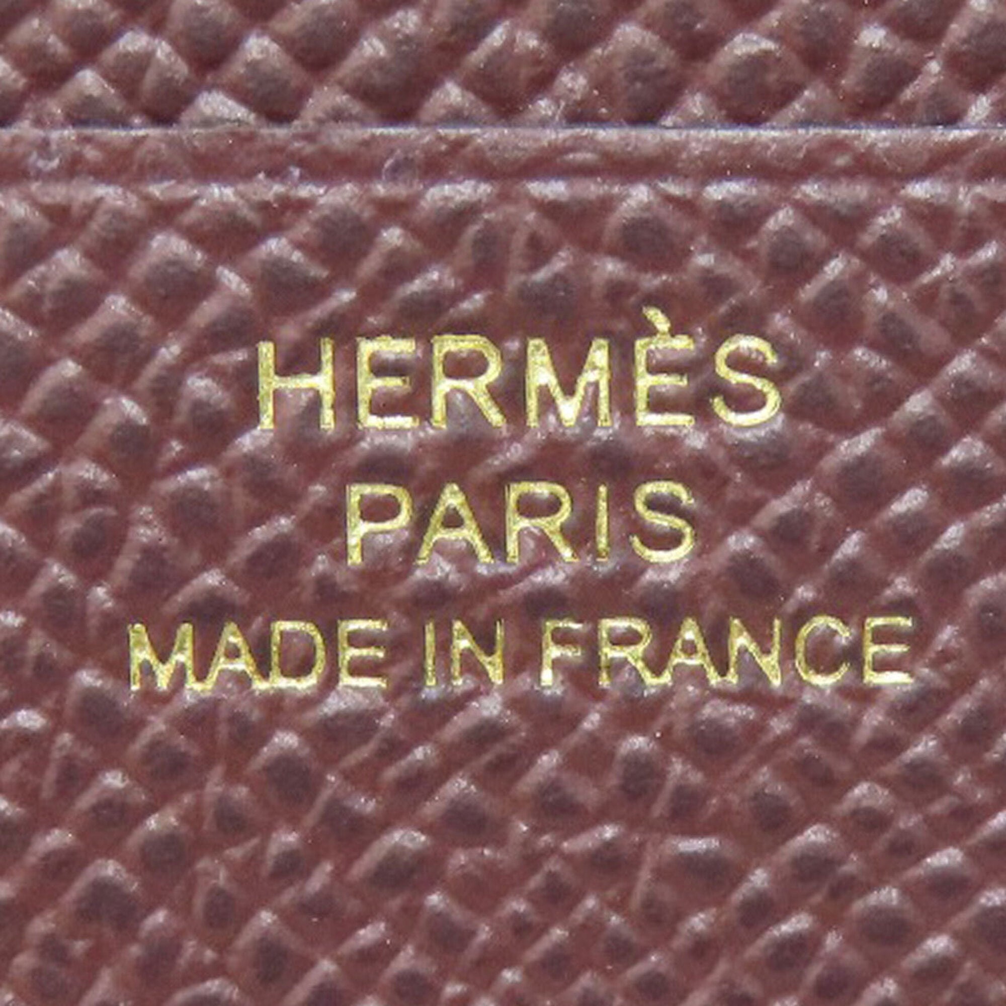 Hermes Bordeaux Epsom Leather Wallet (Bi-Fold) (Pre-Owned)