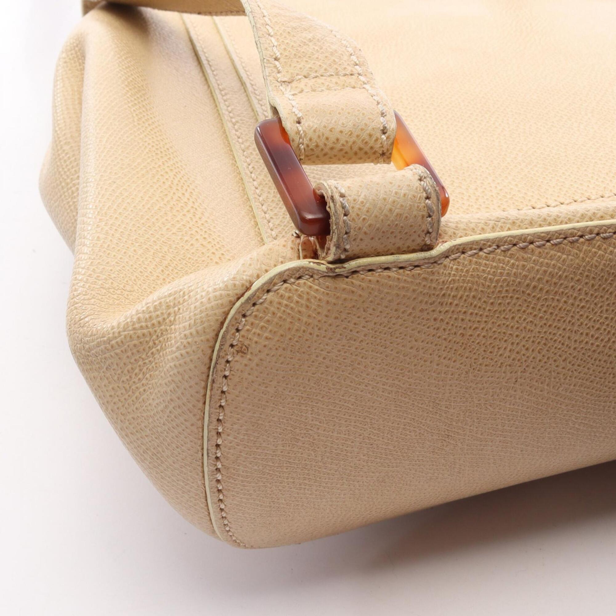 Chanel Beige Grained Calfskin Backpack Handbag (Pre-Owned)