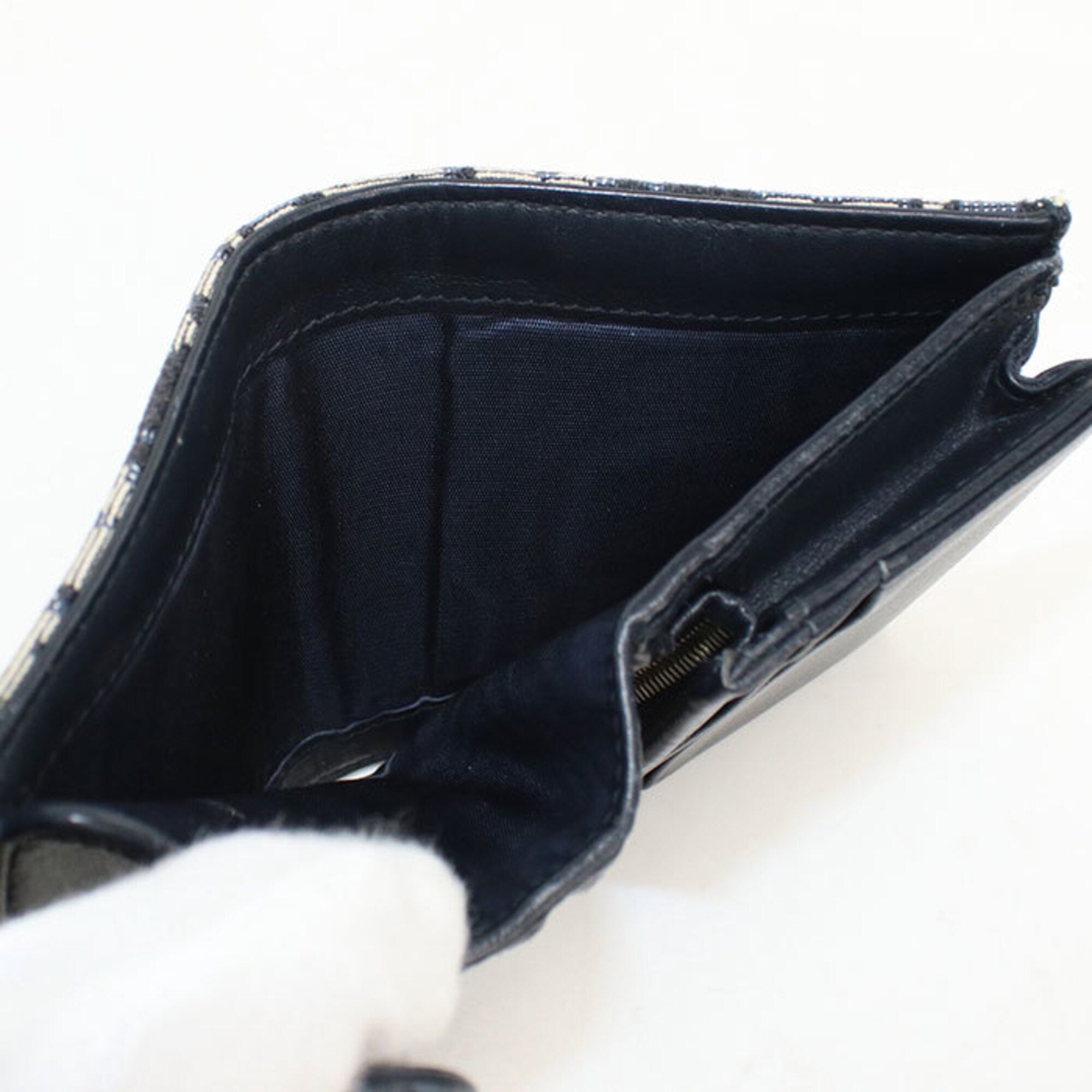 Christian Dior Navy Wallet (Tri-Fold) (Pre-Owned)