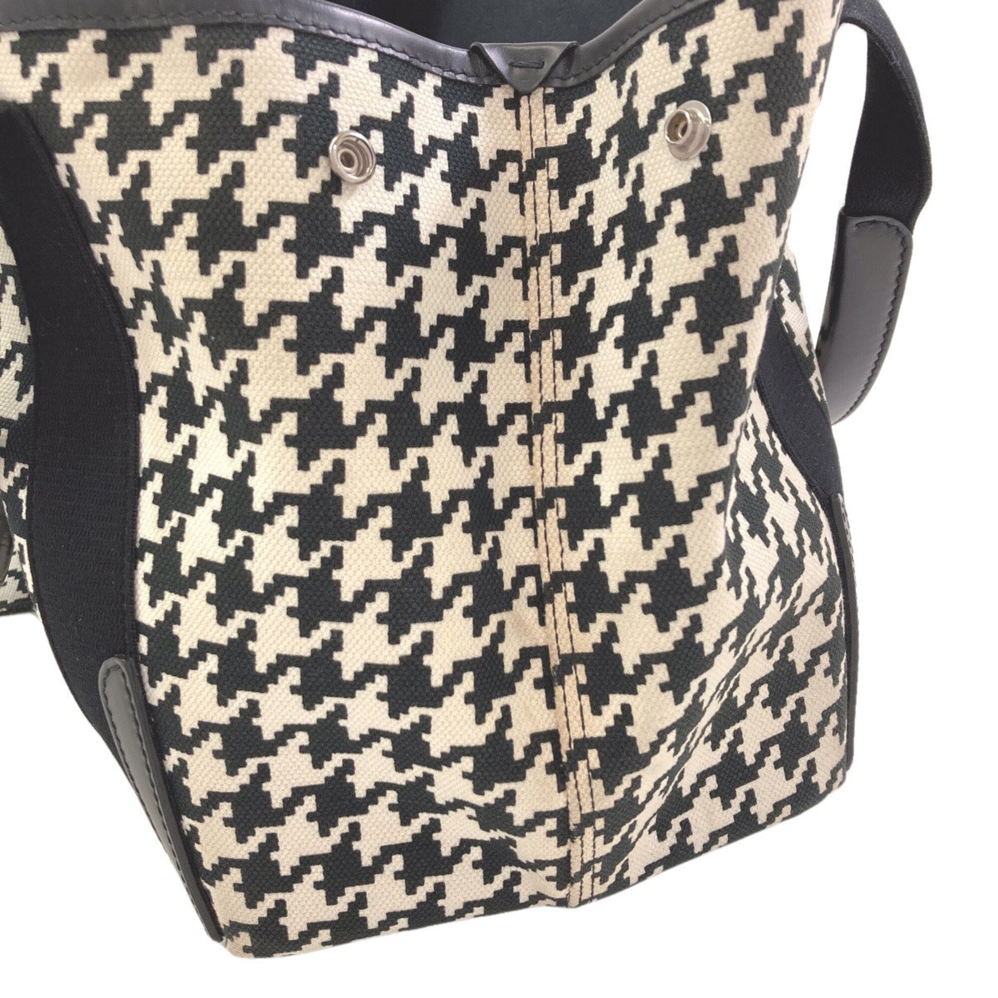 Balenciaga Black White Canvas Tote Bag (Pre-Owned)