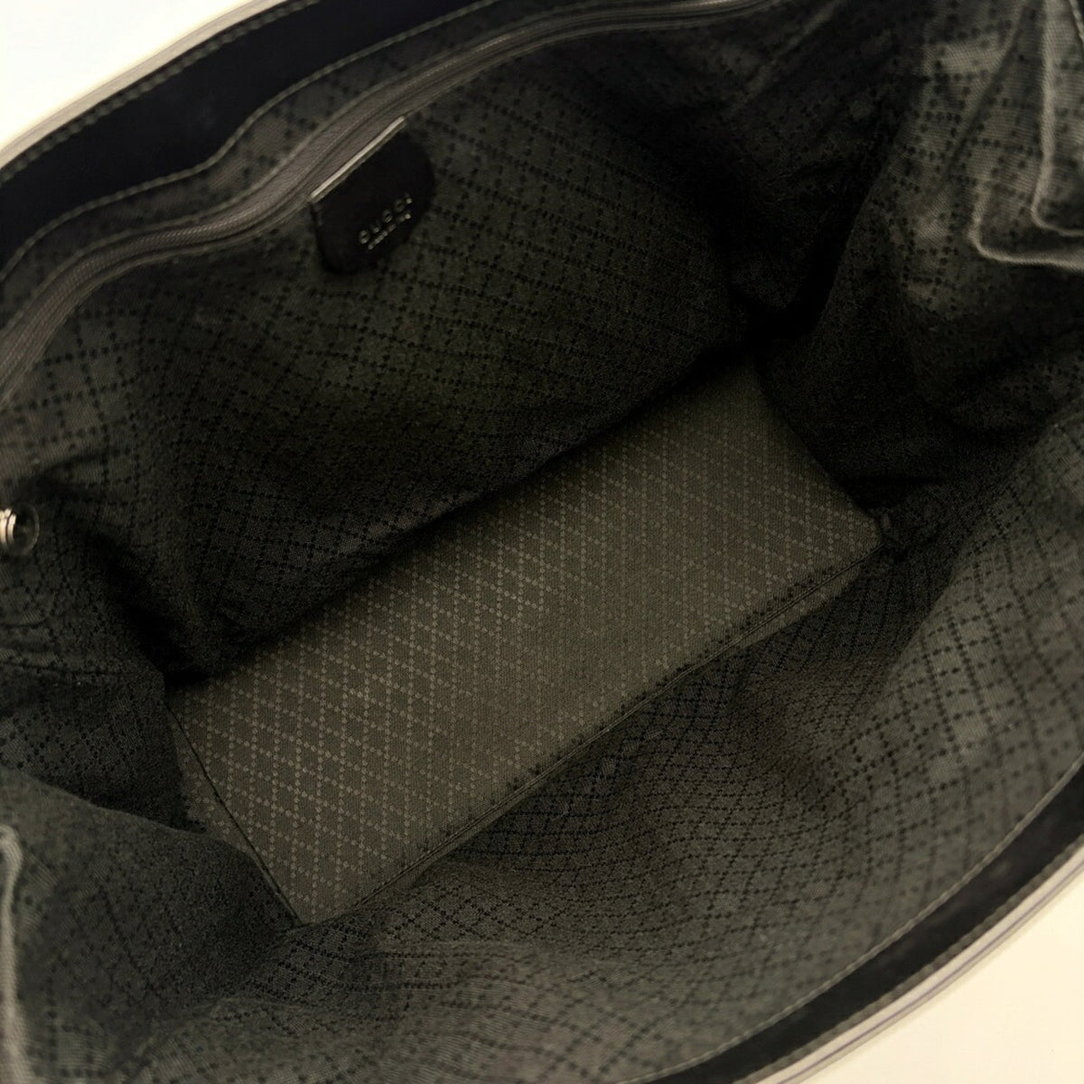 Gucci Black Nylon Leather Tote Bag (Pre-Owned)