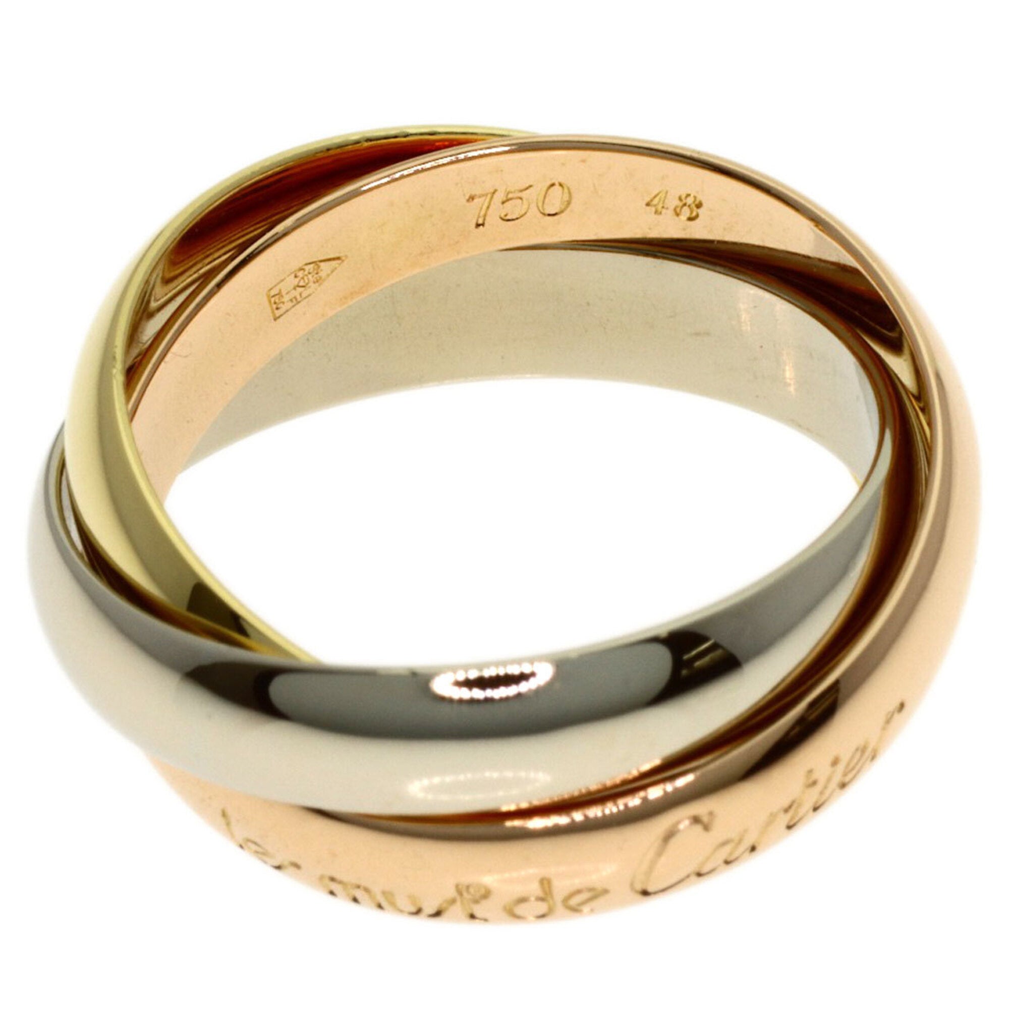 Cartier Yellow Gold (18K) Pink Gold (18K) White Gold (18K) Band Ring (Pre-Owned)