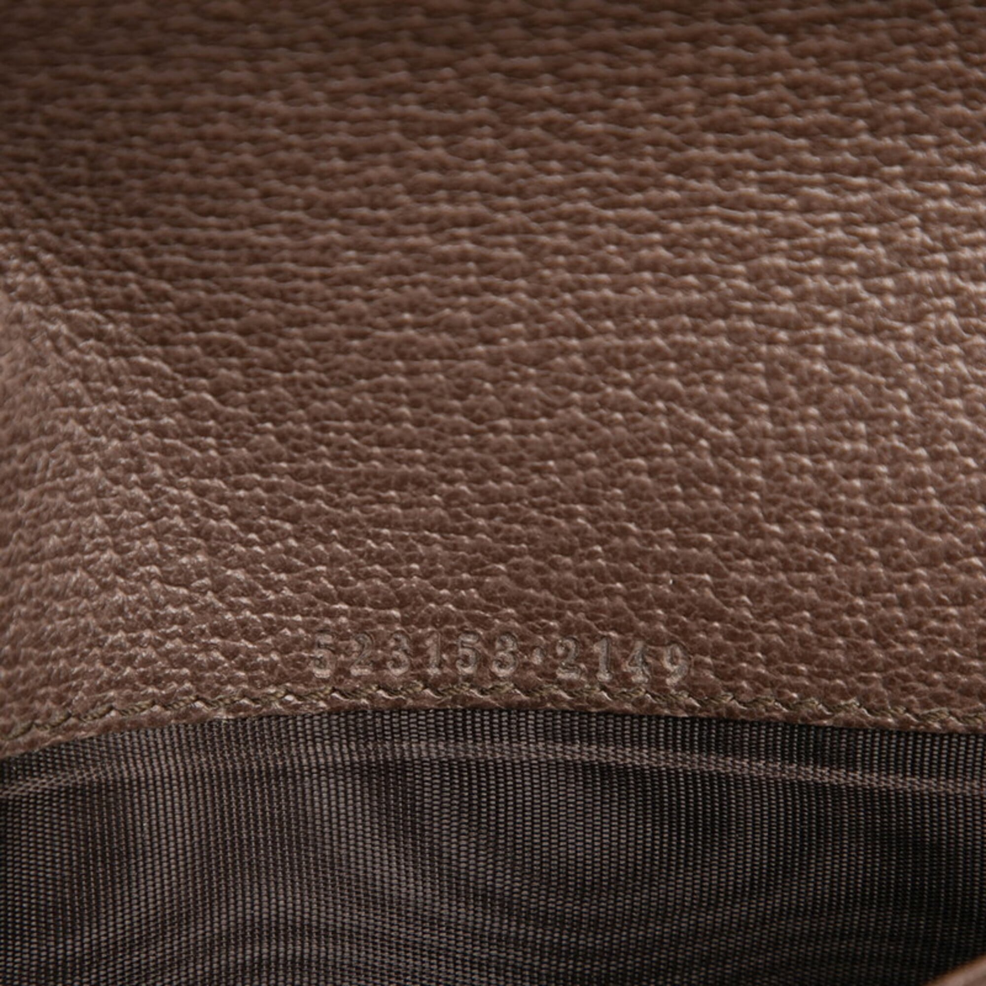 Gucci Beige Brown Pvc Long Wallet (Bi-Fold) (Pre-Owned)