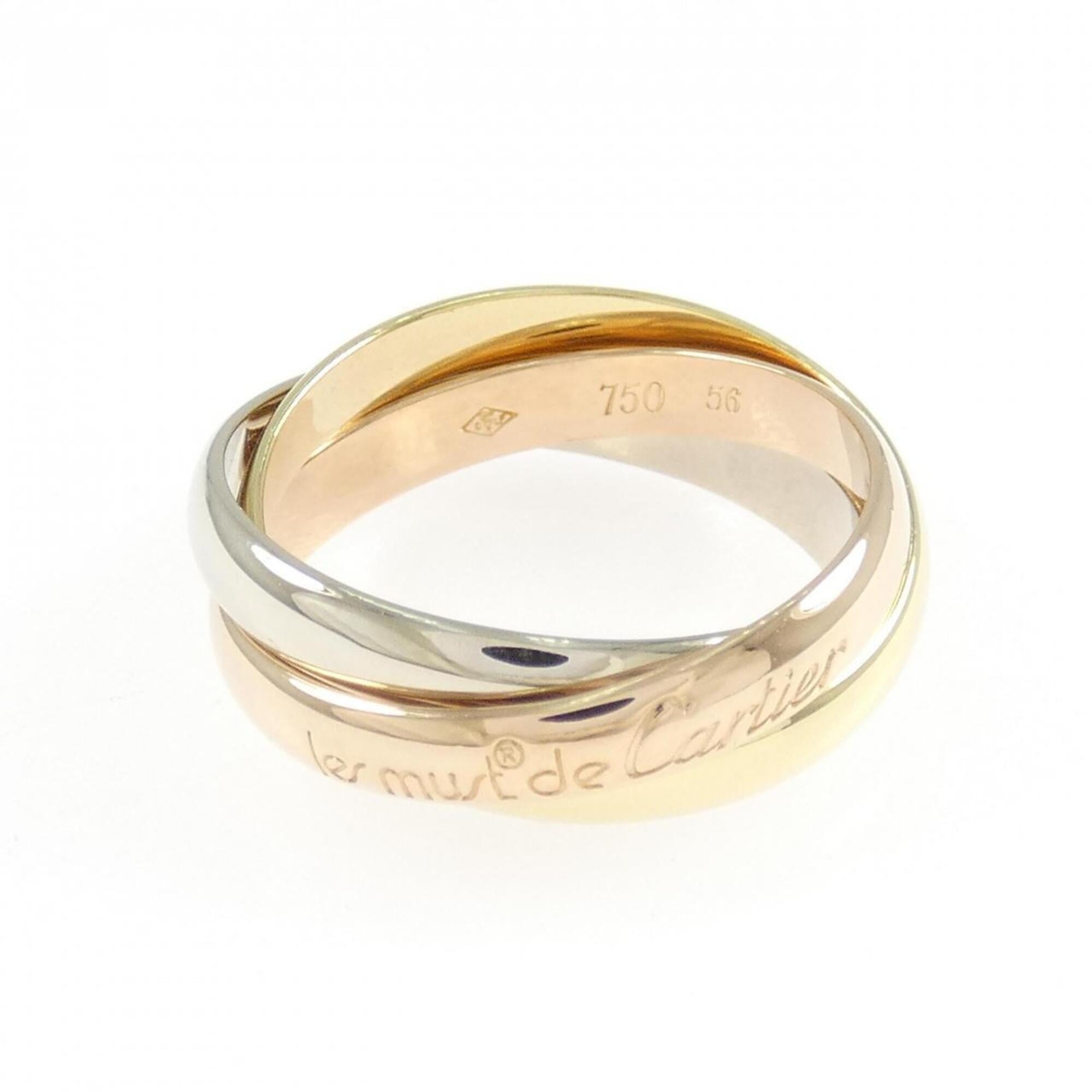 Cartier Yellow Gold (18K) Pink Gold (18K) White Gold (18K) Band Ring (Pre-Owned)