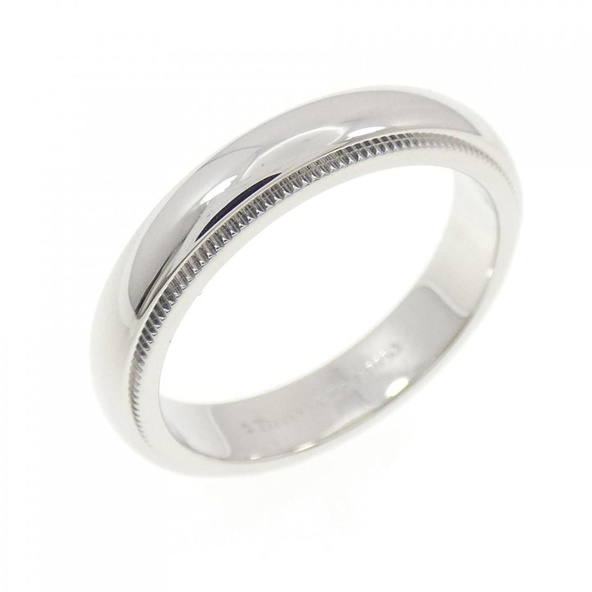 Tiffany Platinum Platinum 950 Band Ring (Pre-Owned)