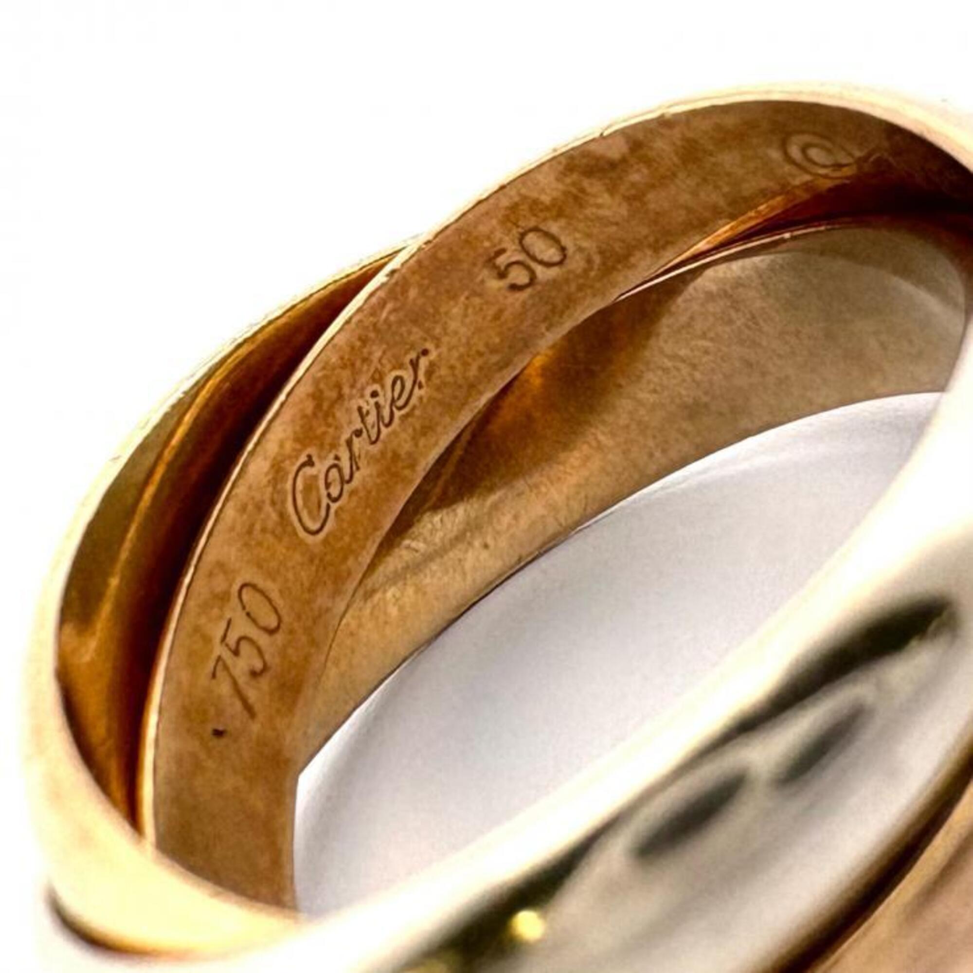 Cartier Pink Gold White Gold Yellow Gold Yellow Gold (18K) Pink Gold (18K) White Gold (18K) Band Ring (Pre-Owned)