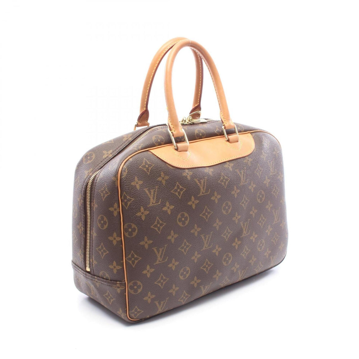 Louis Vuitton Brown Monogram Pvc Coated Canvas Leather Handbag (Pre-Owned)