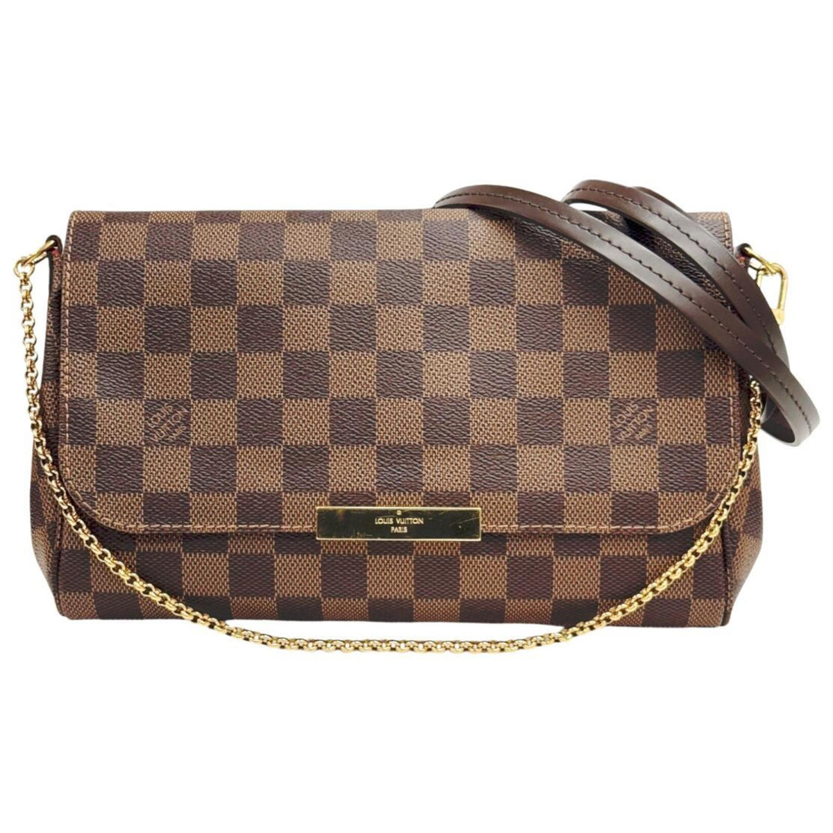 Louis Vuitton Brown Damier Canvas Shoulder Bag (Pre-Owned)