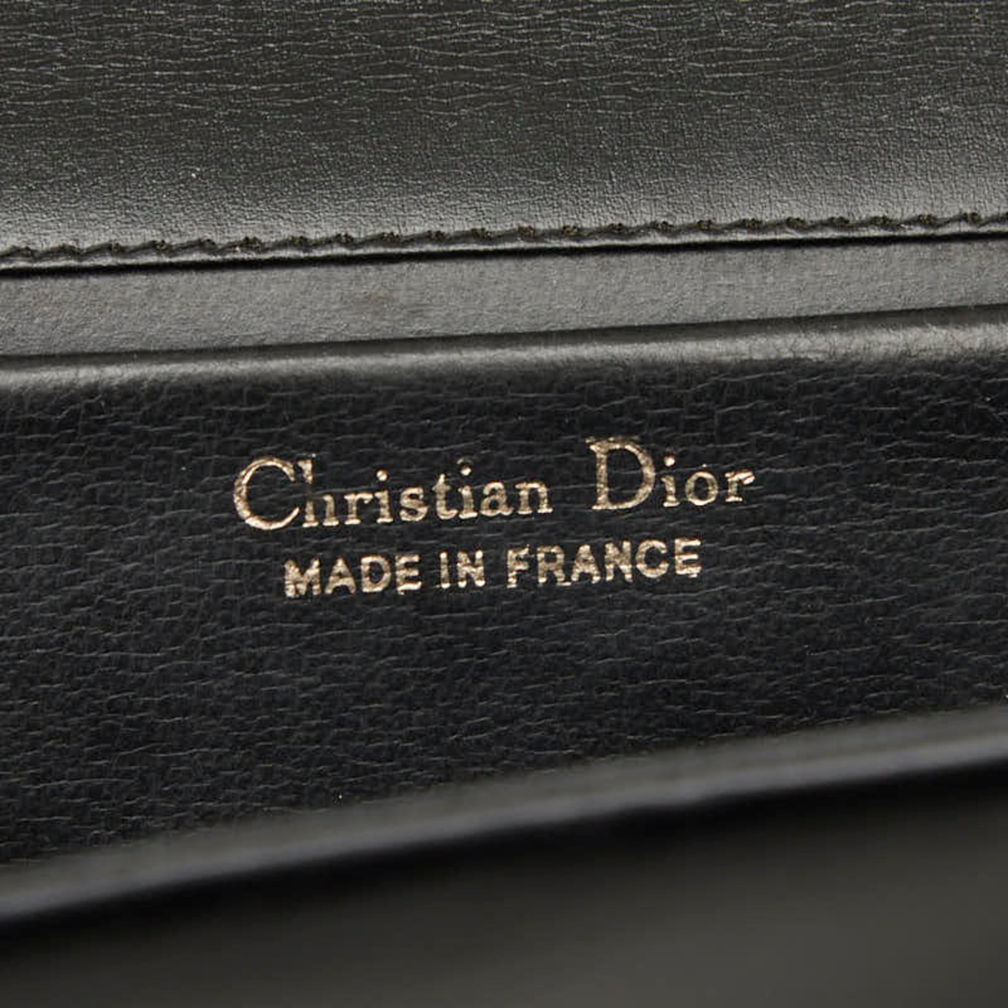 Christian Dior Black Leather Shoulder Bag (Pre-Owned)