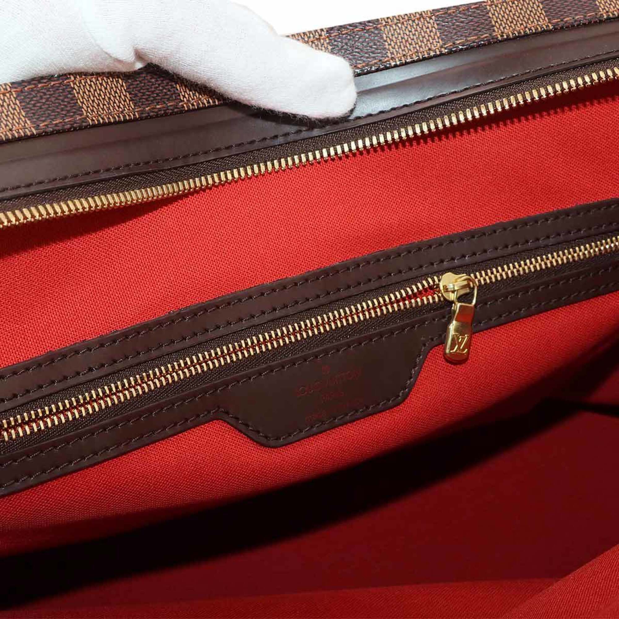 Louis Vuitton Damier Ebene Damier Canvas Handbag Tote Bag (Pre-Owned)