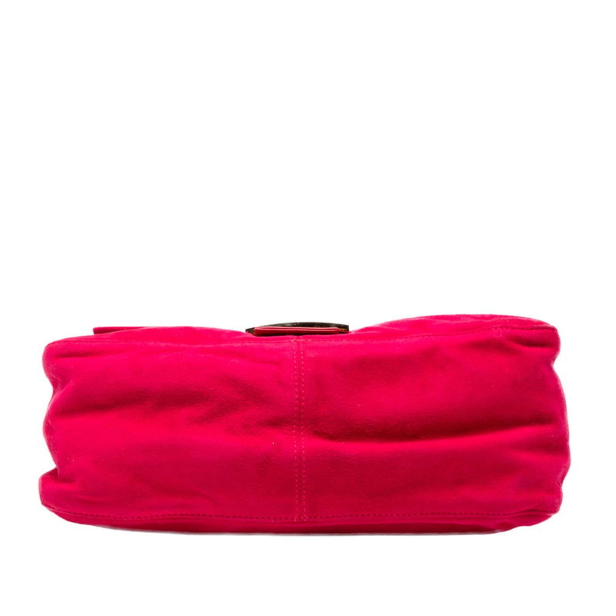 Fendi Pink Suede Leather Shoulder Bag (Pre-Owned)