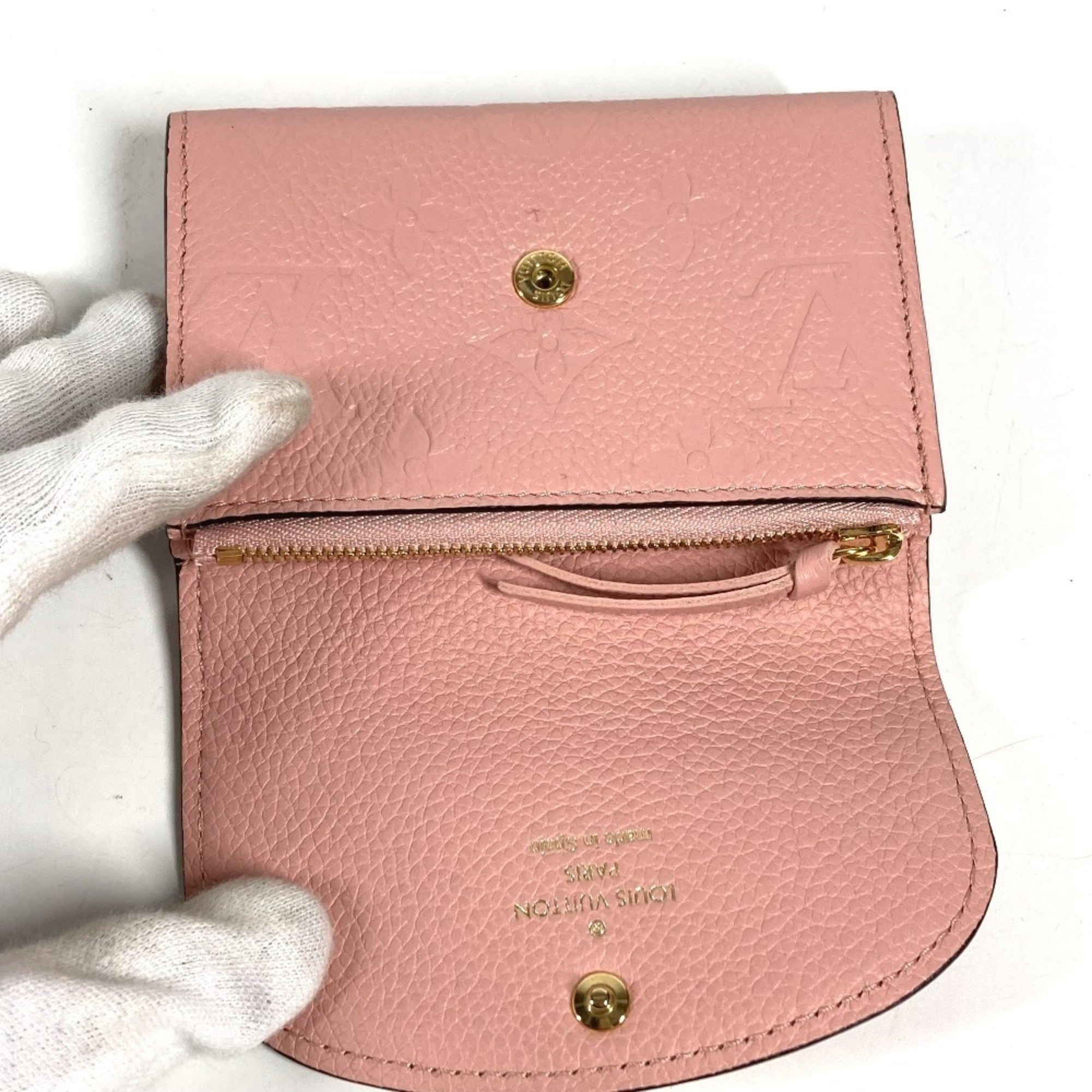 Louis Vuitton Pink Rose Poudre Monogram Empreinte Leather Wallet (Bi-Fold) (Pre-Owned)