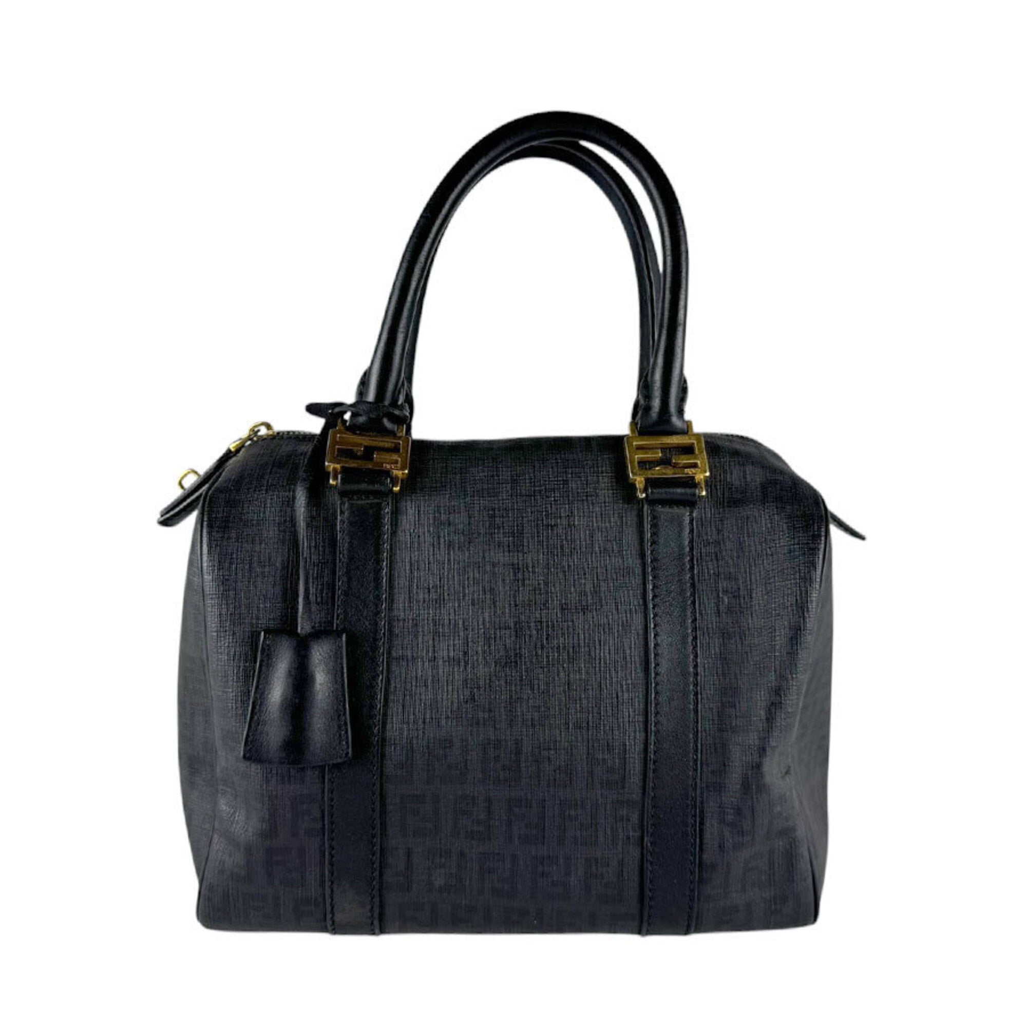 Fendi Black Pvc Leather Handbag (Pre-Owned)