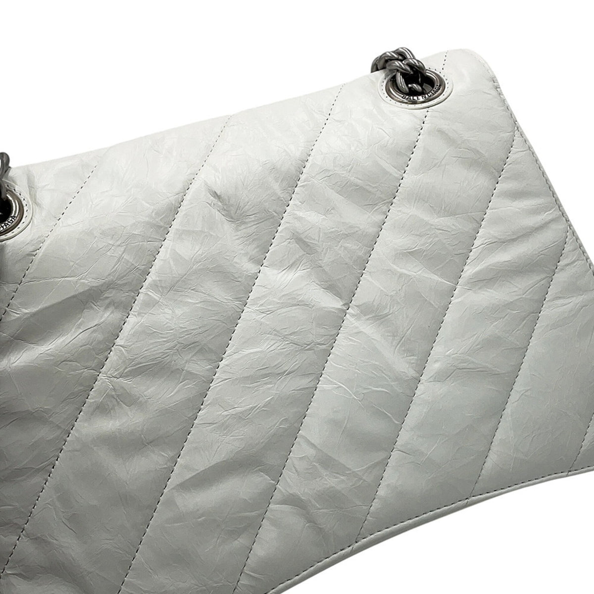 Balenciaga White Leather Handbag Shoulder Bag (Pre-Owned)