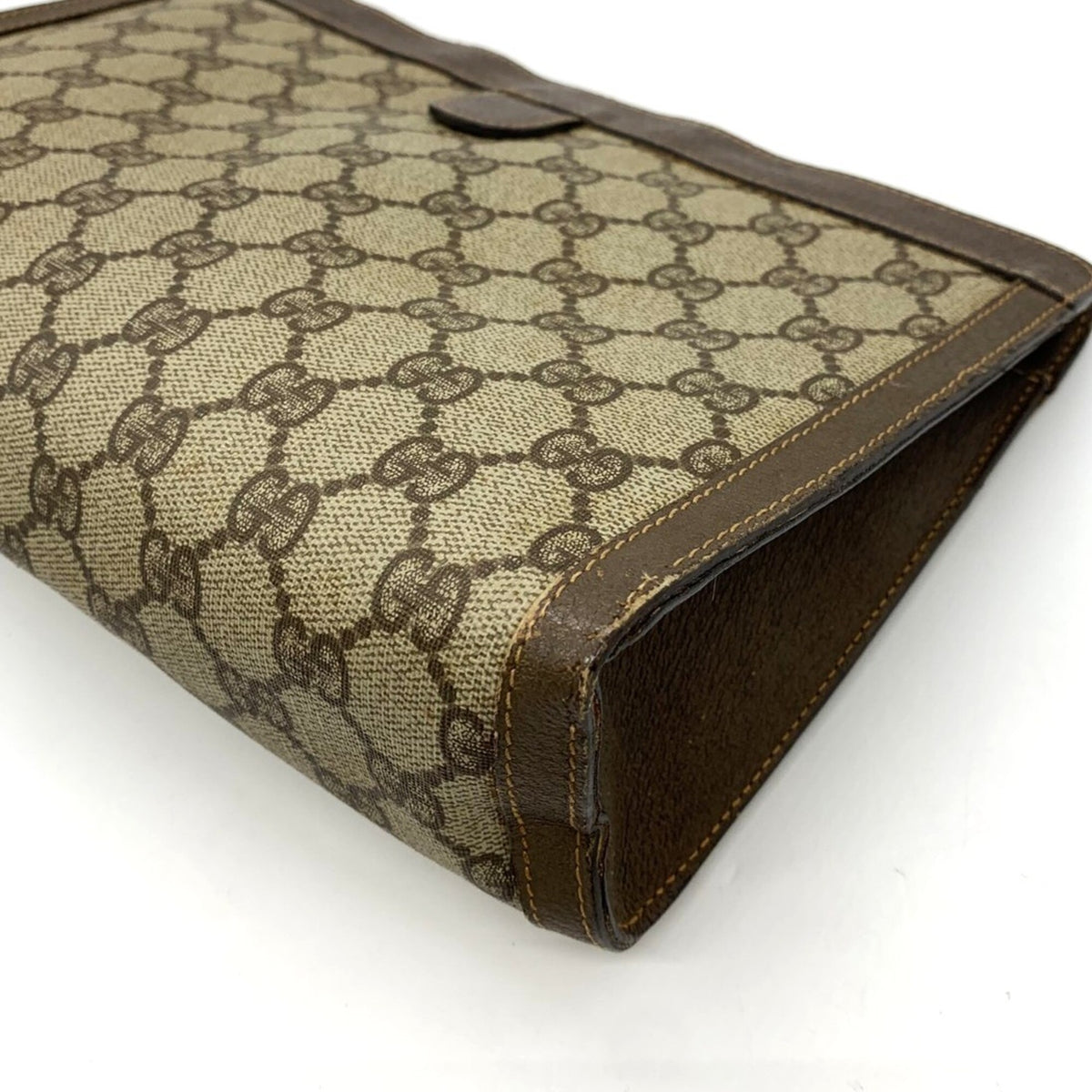Gucci Brown Clutch Bag (Pre-Owned)