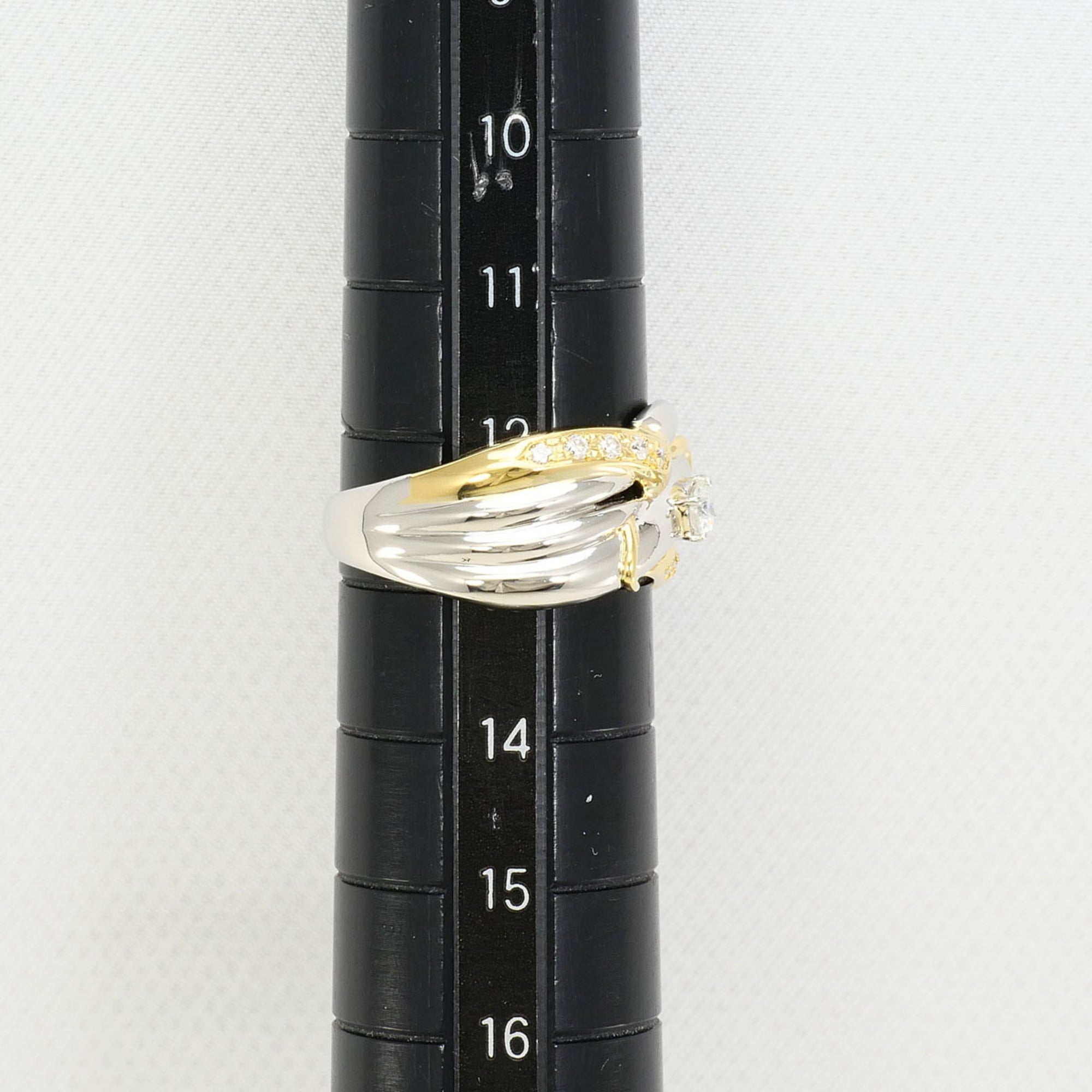 Unbranded Platinum Yellow Gold Yellow Gold (18K) Platinum 900 Band Ring (Pre-Owned)