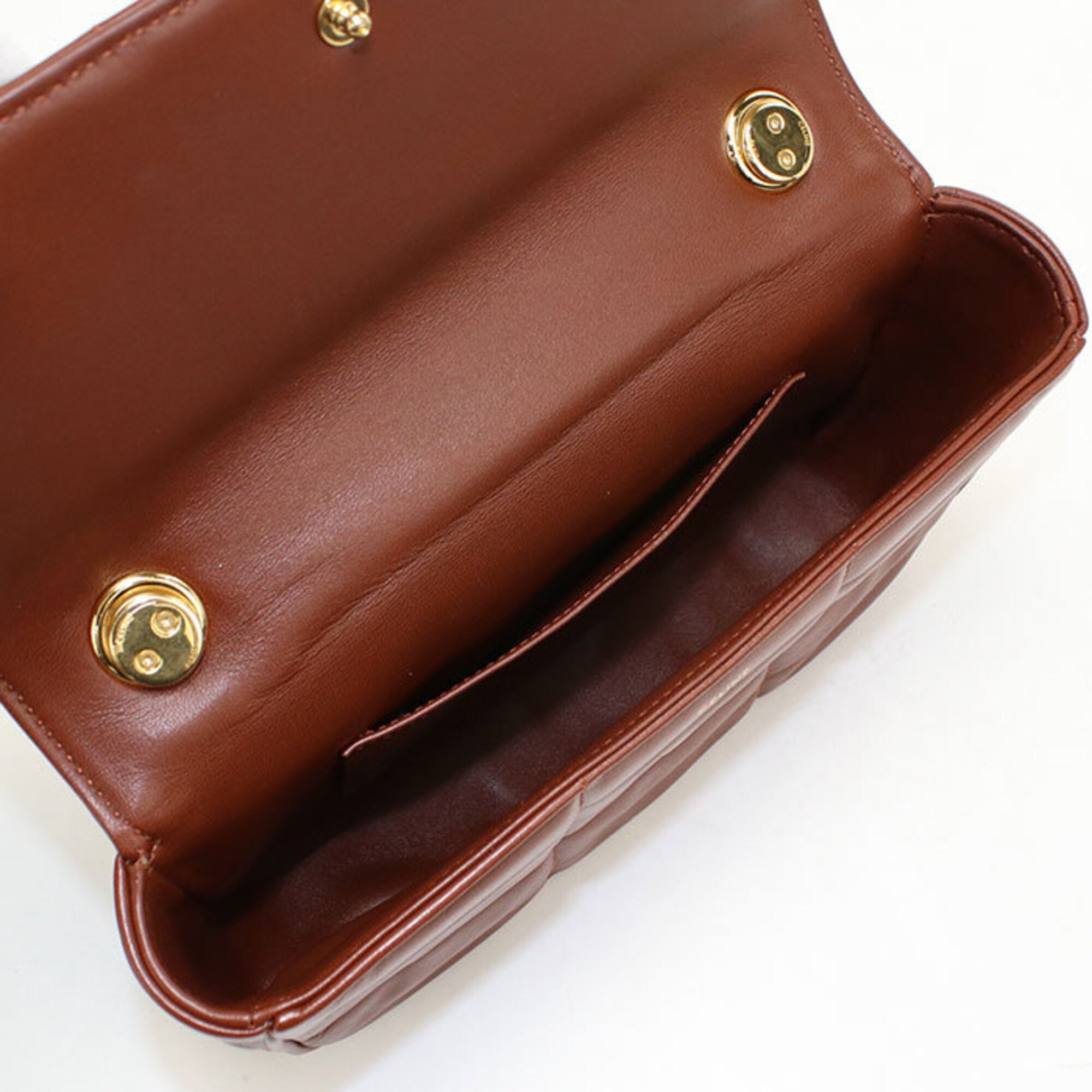 Celine Brown Leather Shoulder Bag (Pre-Owned)