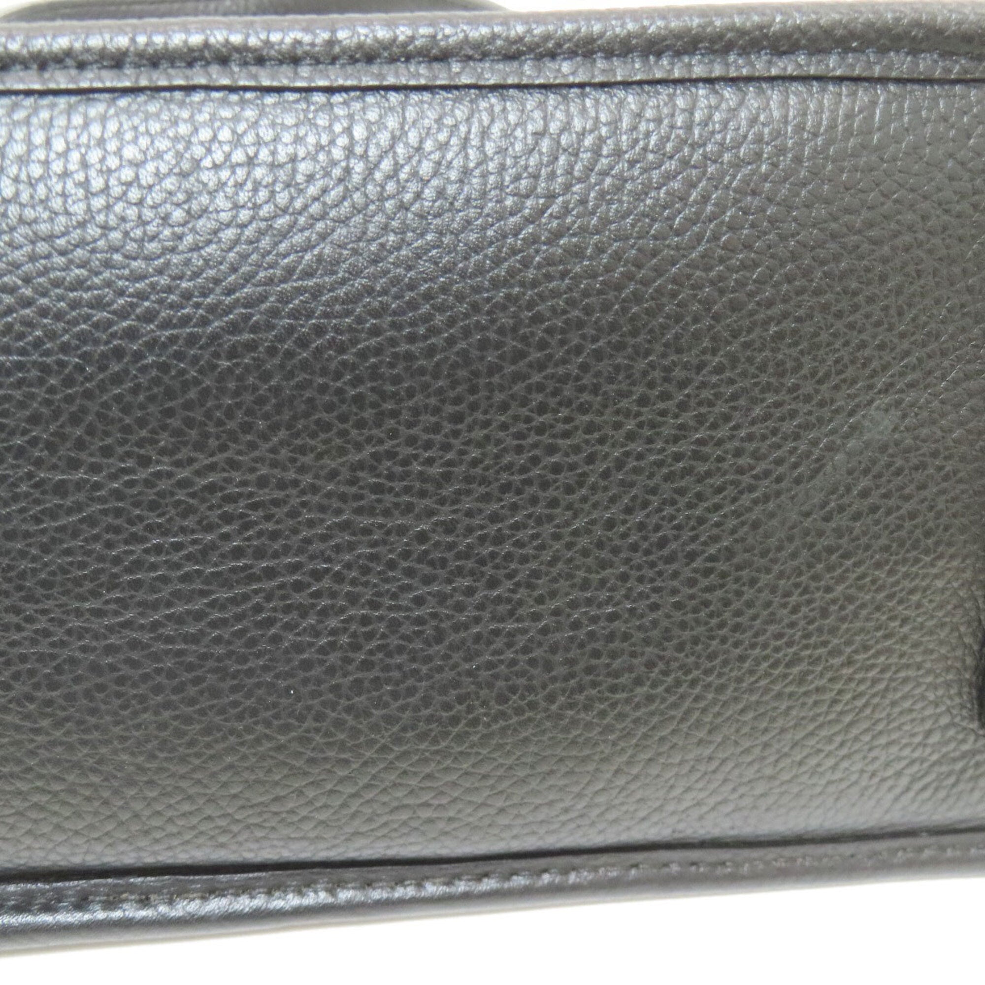 Coach Black Leather Handbag (Pre-Owned)
