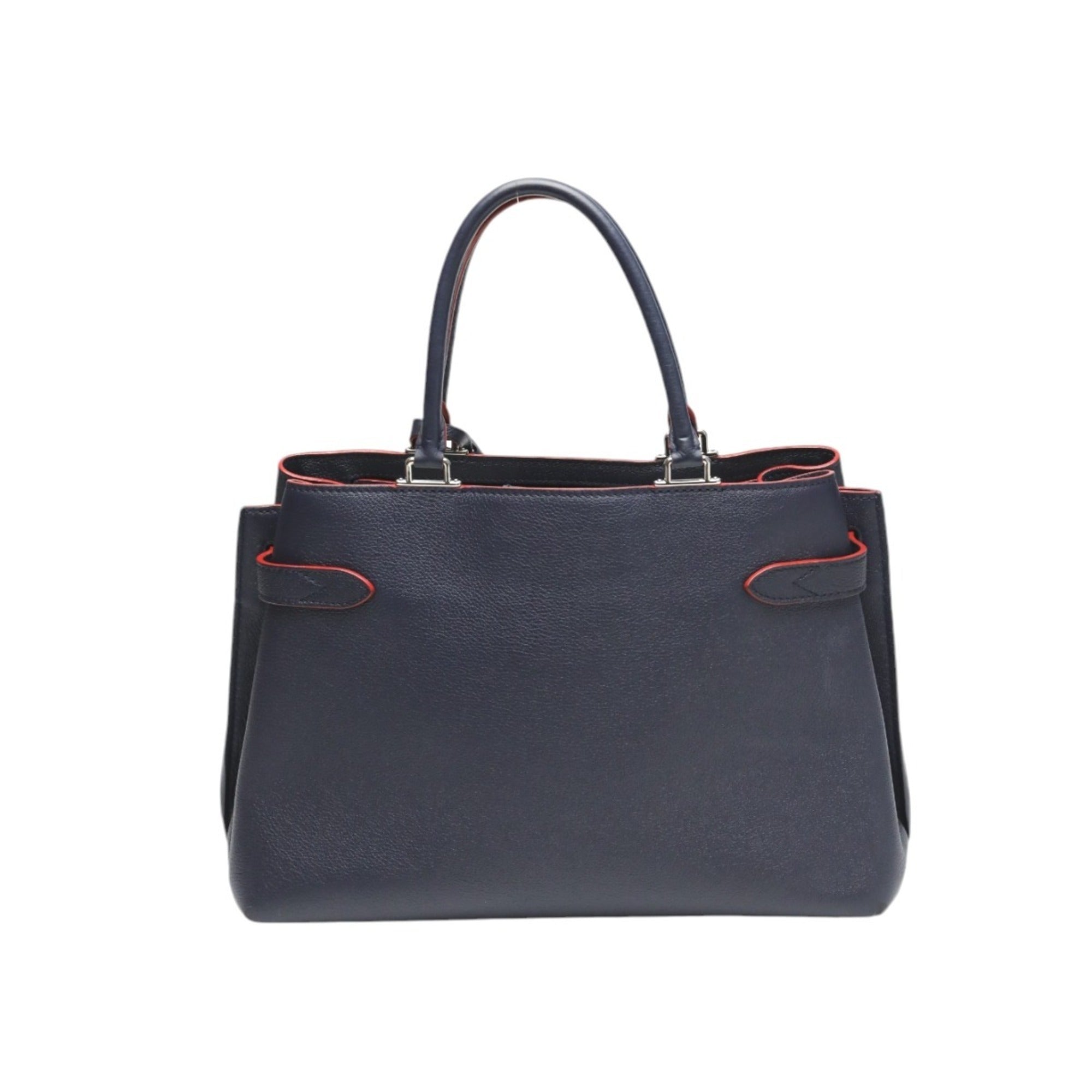 Louis Vuitton Navy Red Color Handbag (Pre-Owned)
