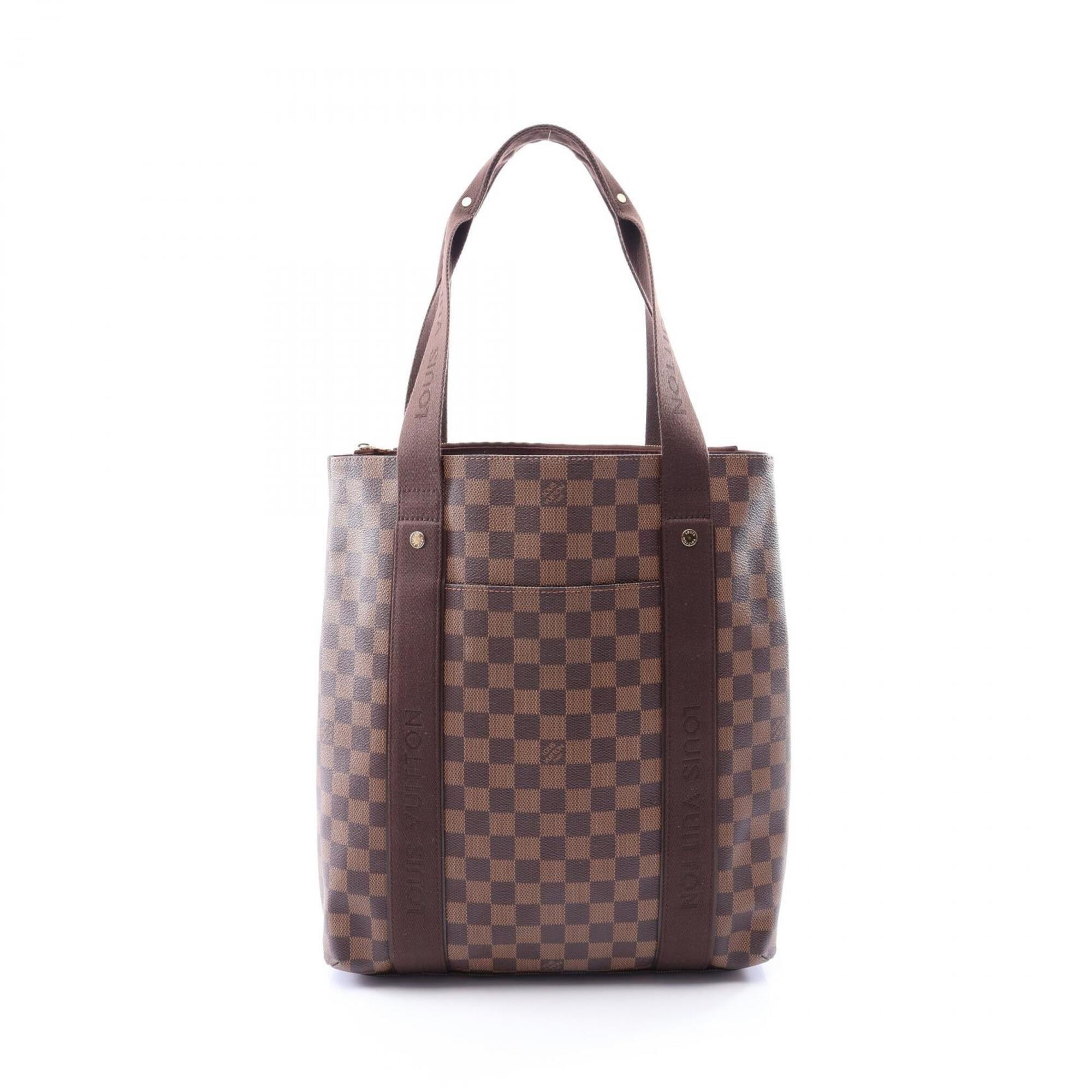 Louis Vuitton Damier Brown Ebene Coated Canvas Leather Tote Bag (Pre-Owned)