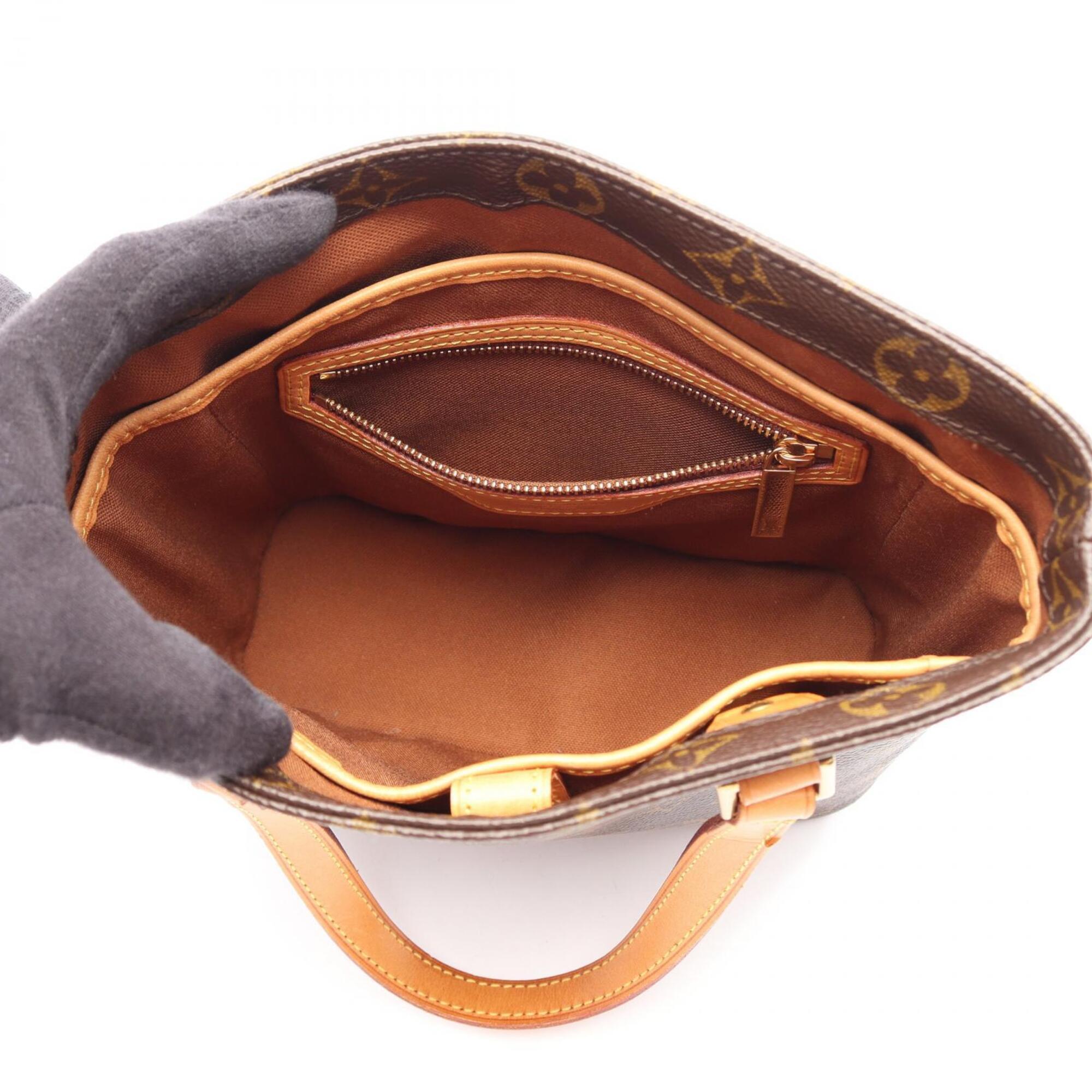 Louis Vuitton Brown Monogram Leather Handbag (Pre-Owned)