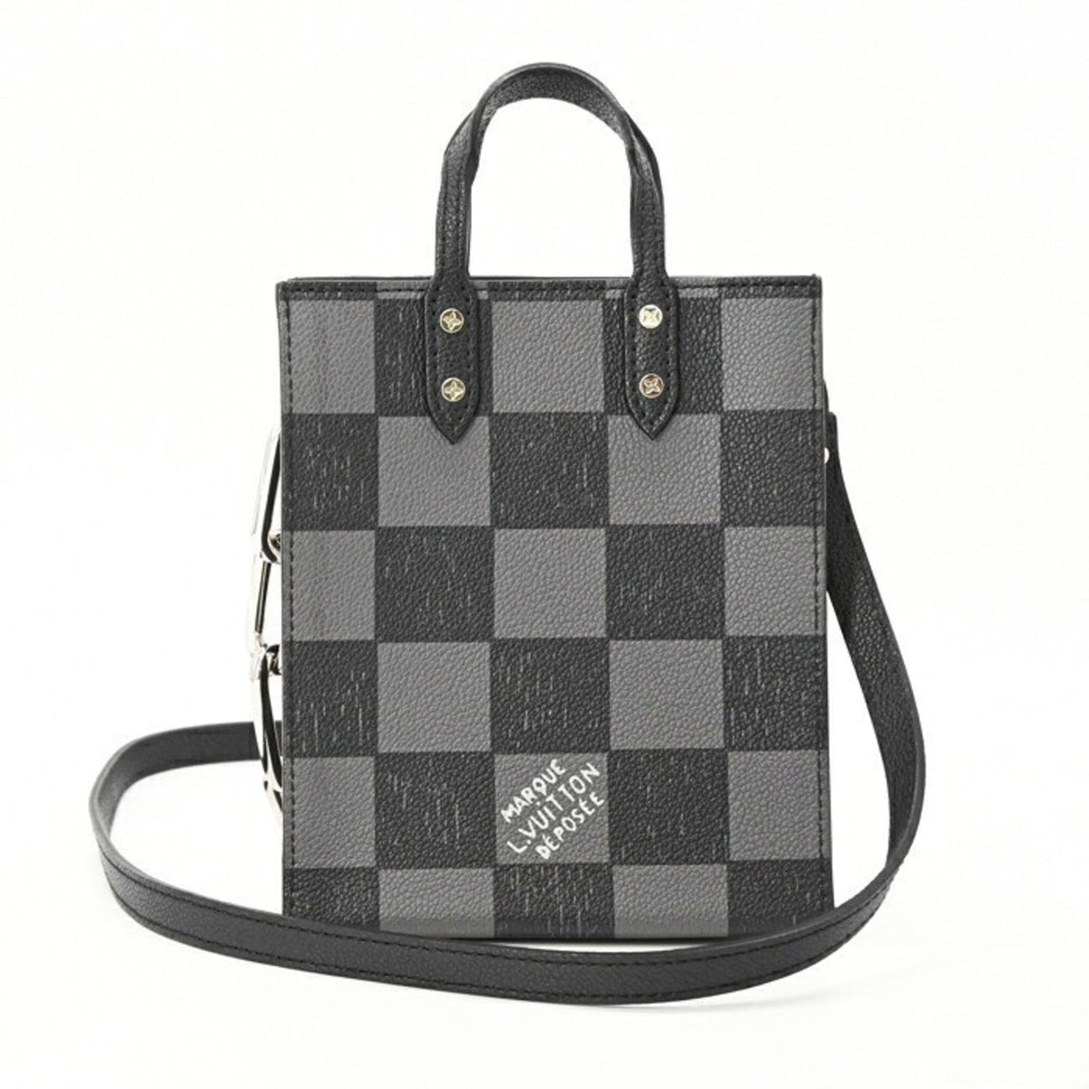 Louis Vuitton Black Damier Canvas Monogram Monogram Handbag Shoulder Bag (Pre-Owned)