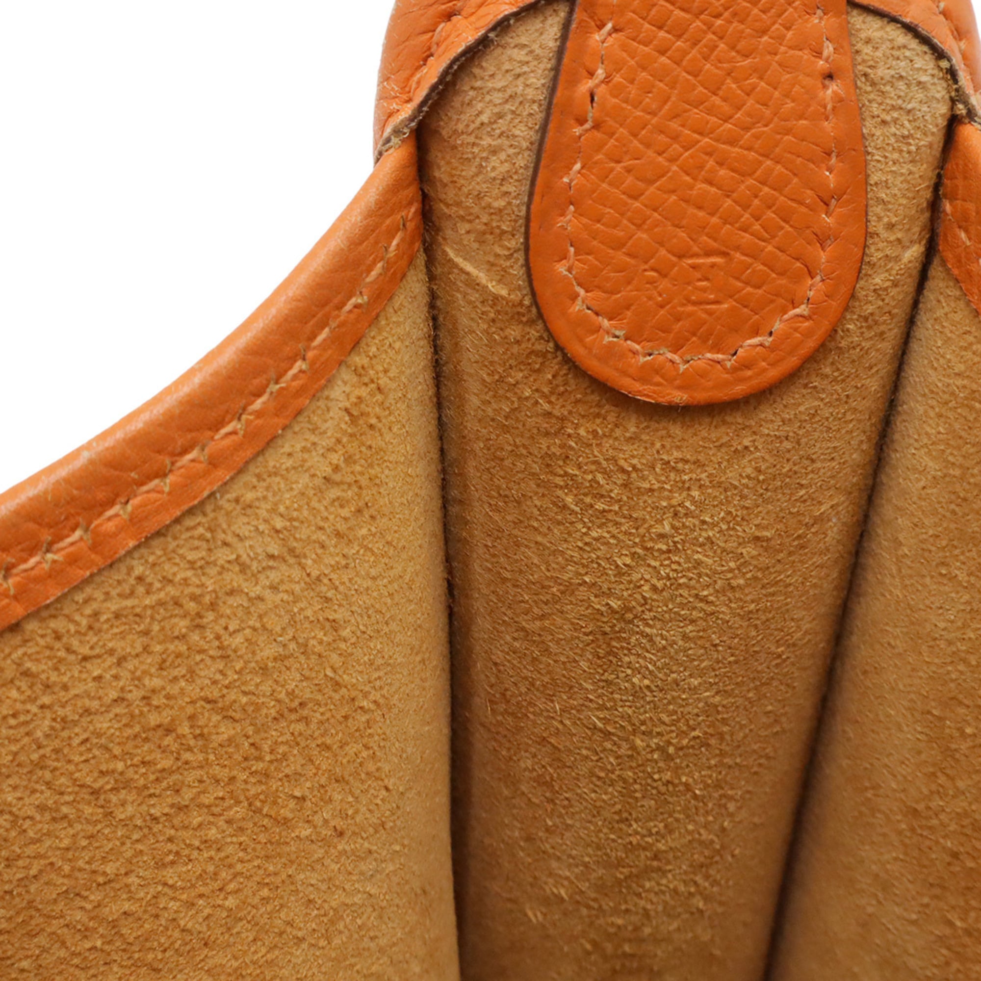 Hermes Vespa Orange Togo Leather Pochette Shoulder Bag (Pre-Owned)