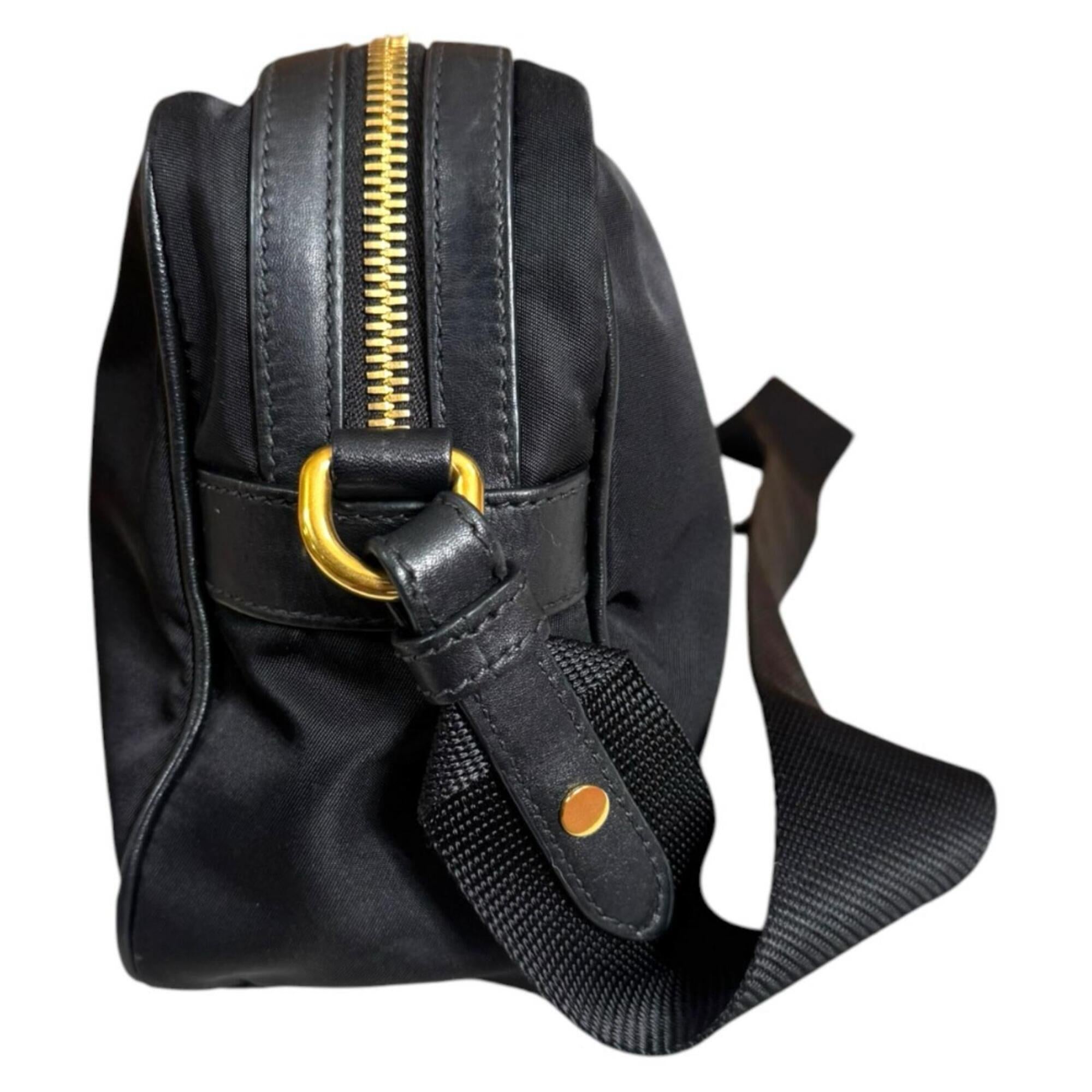 Prada Black Nylon Shoulder Bag (Pre-Owned)