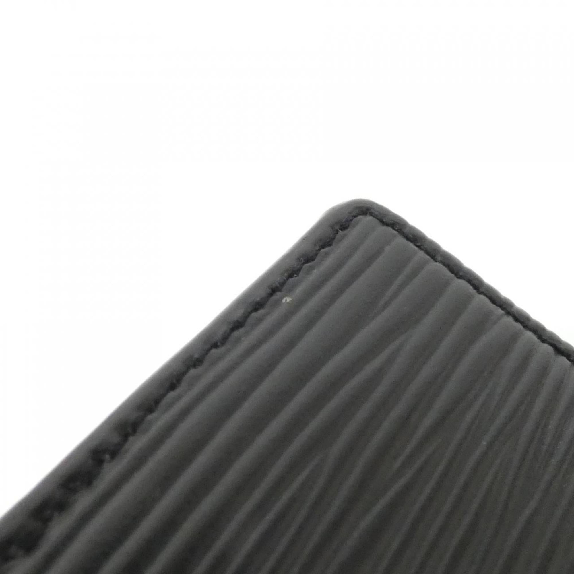 Louis Vuitton Black Leather Coin Purse/Coin Case (Pre-Owned)