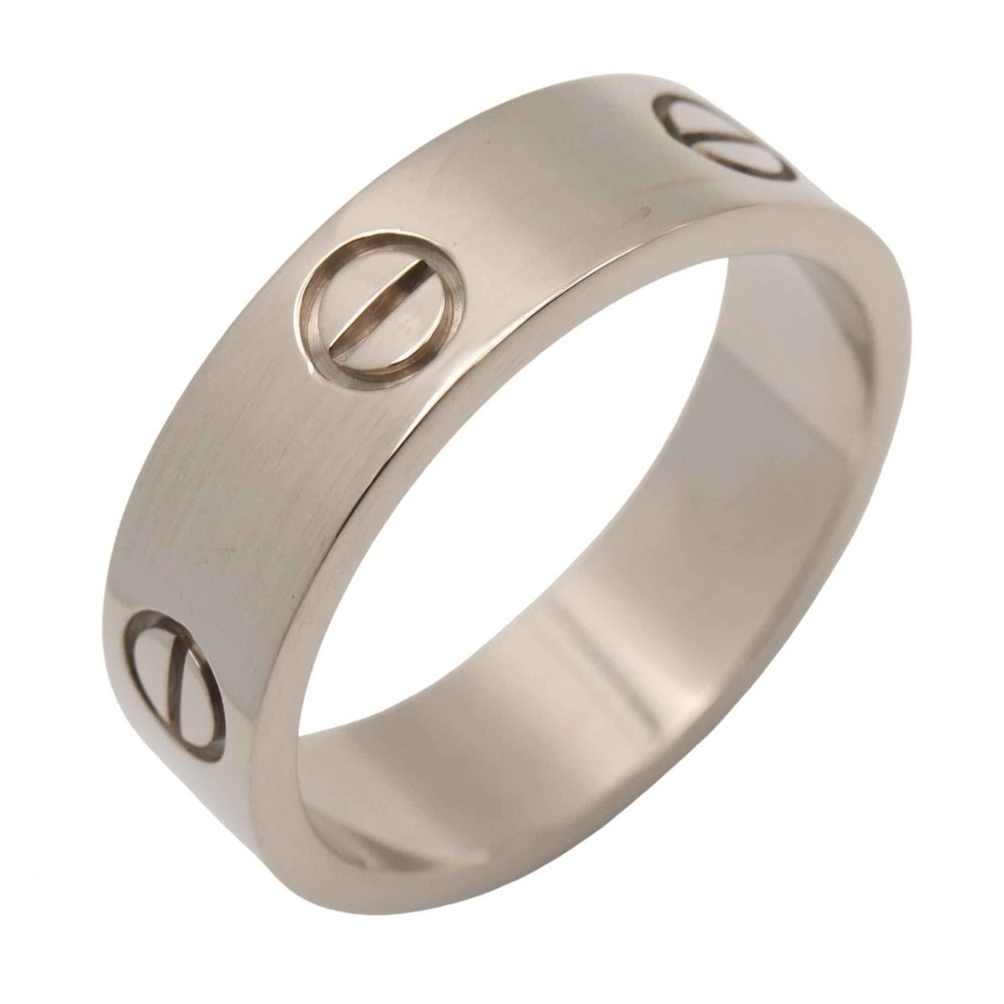 Cartier Silver White Gold (18K) Band Ring (Pre-Owned)