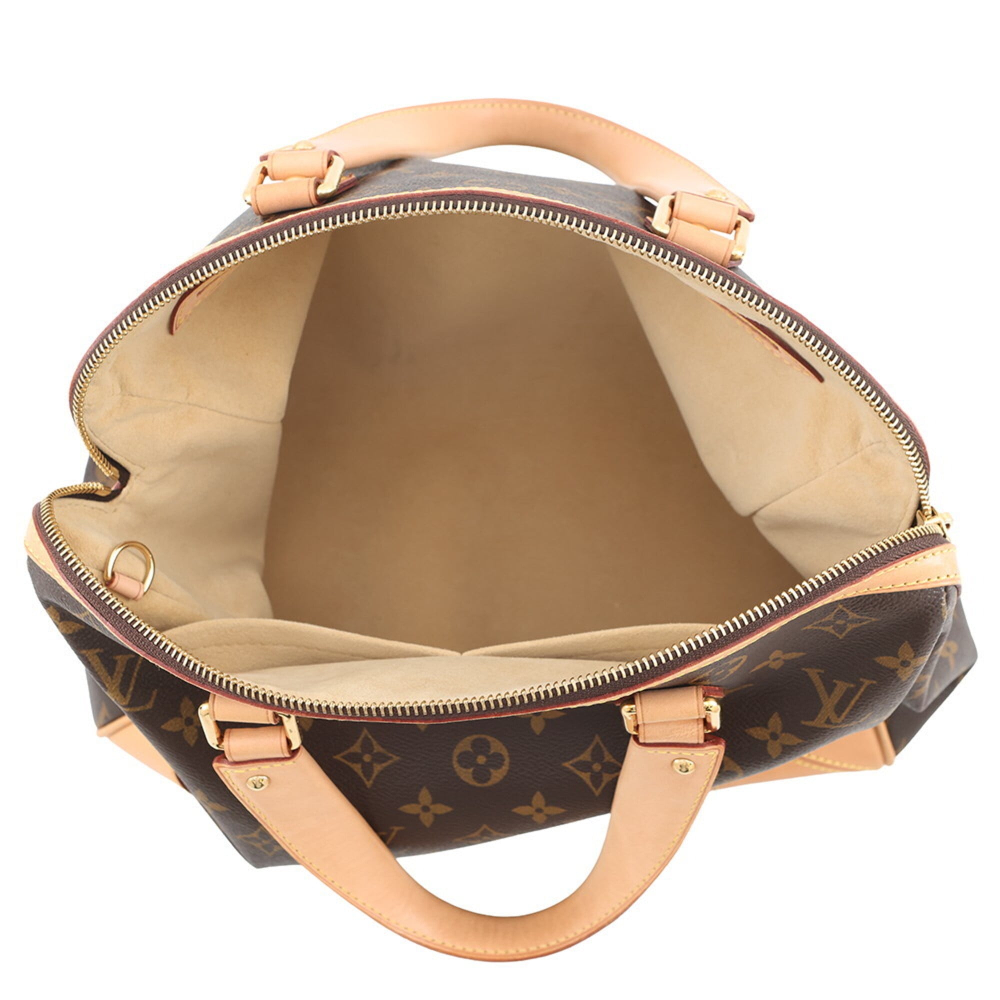 Louis Vuitton Monogram Beige Monogram Handbag Shoulder Bag (Pre-Owned)