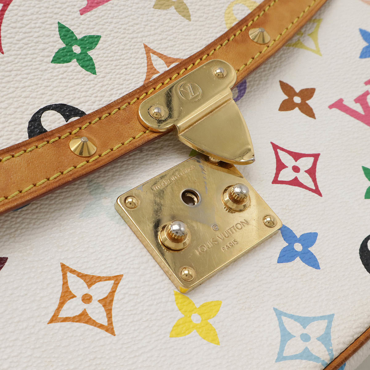 Louis Vuitton Blanc Multi-Color White Monogram Multicolore Shoulder Bag (Pre-Owned)