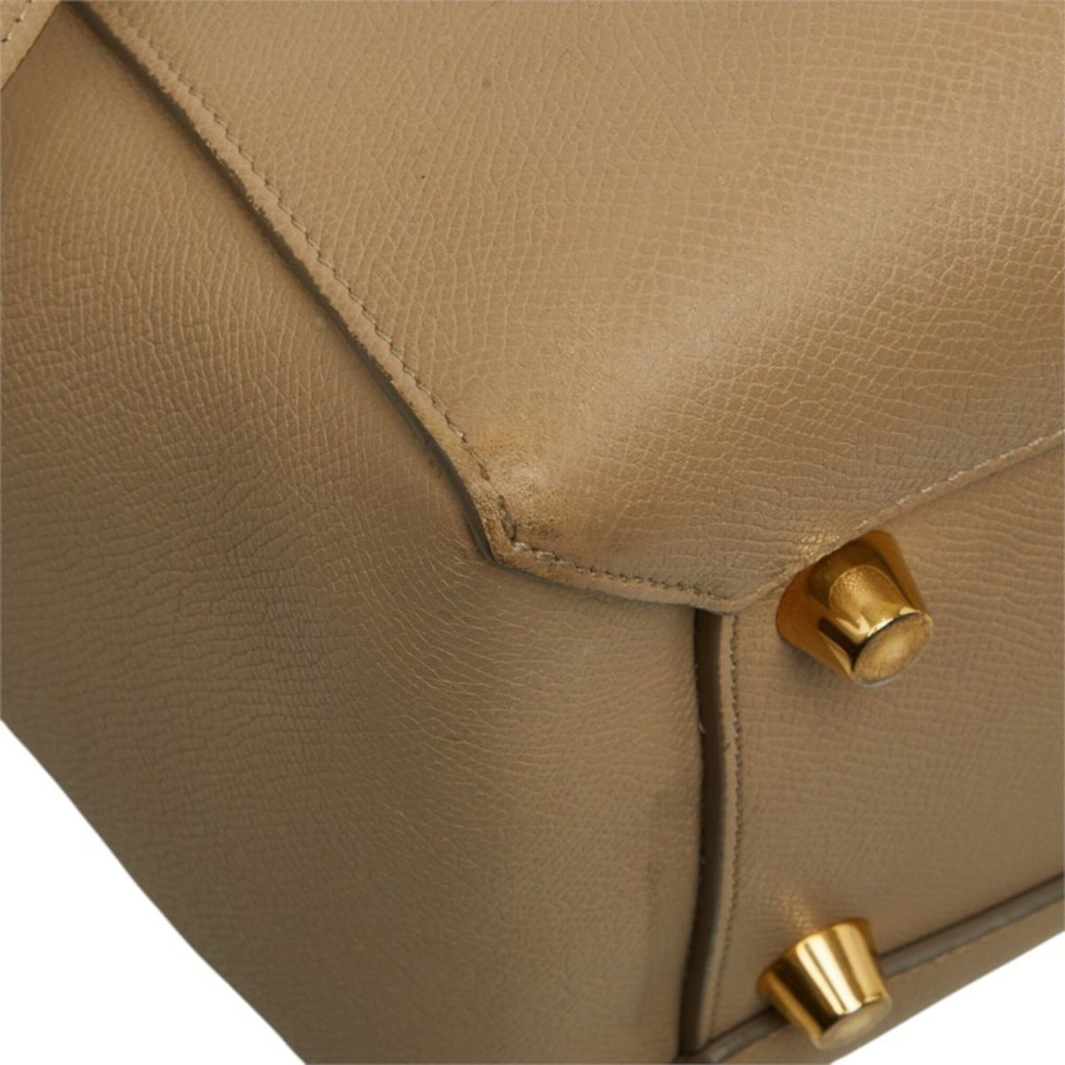 Celine Beige Leather Handbag Shoulder Bag (Pre-Owned)