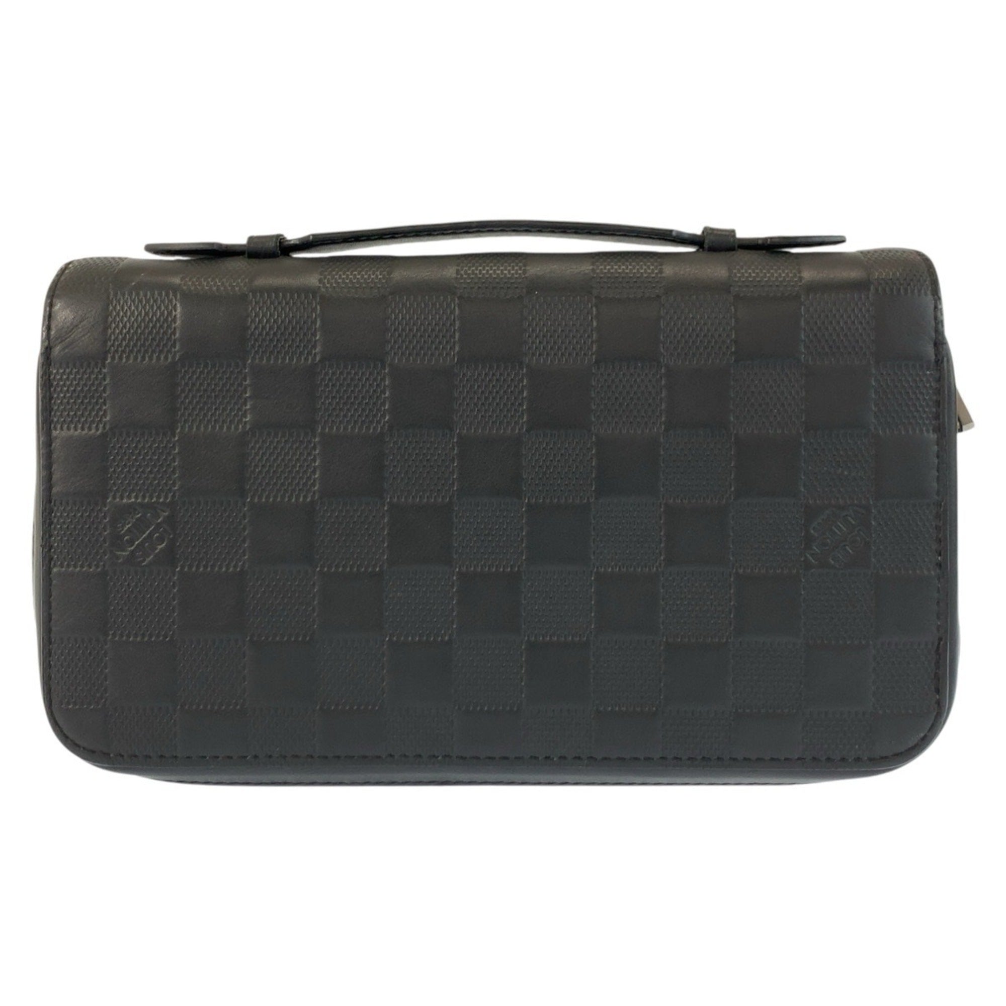 Louis Vuitton Black Onyx Damier Infini Long Wallet (Bi-Fold) (Pre-Owned)