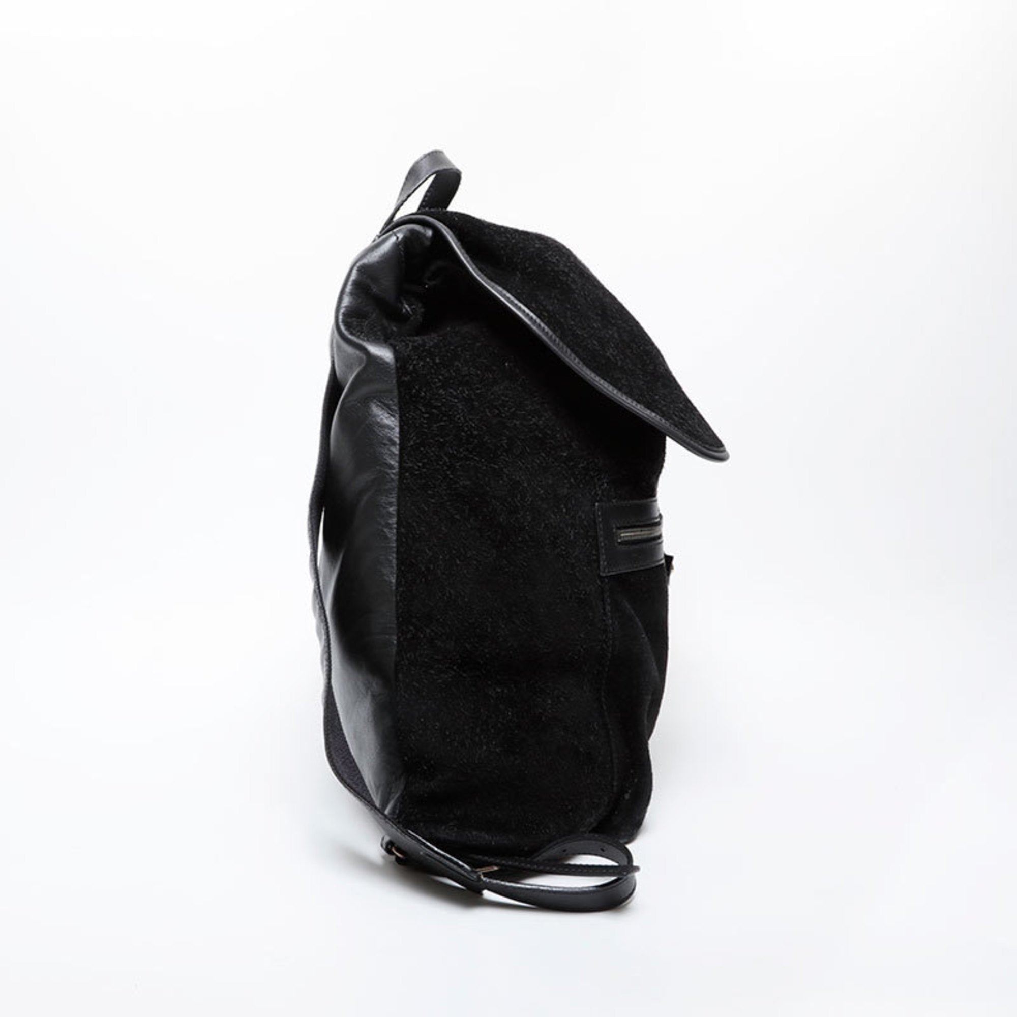Balenciaga Black Leather Suede Backpack (Pre-Owned)