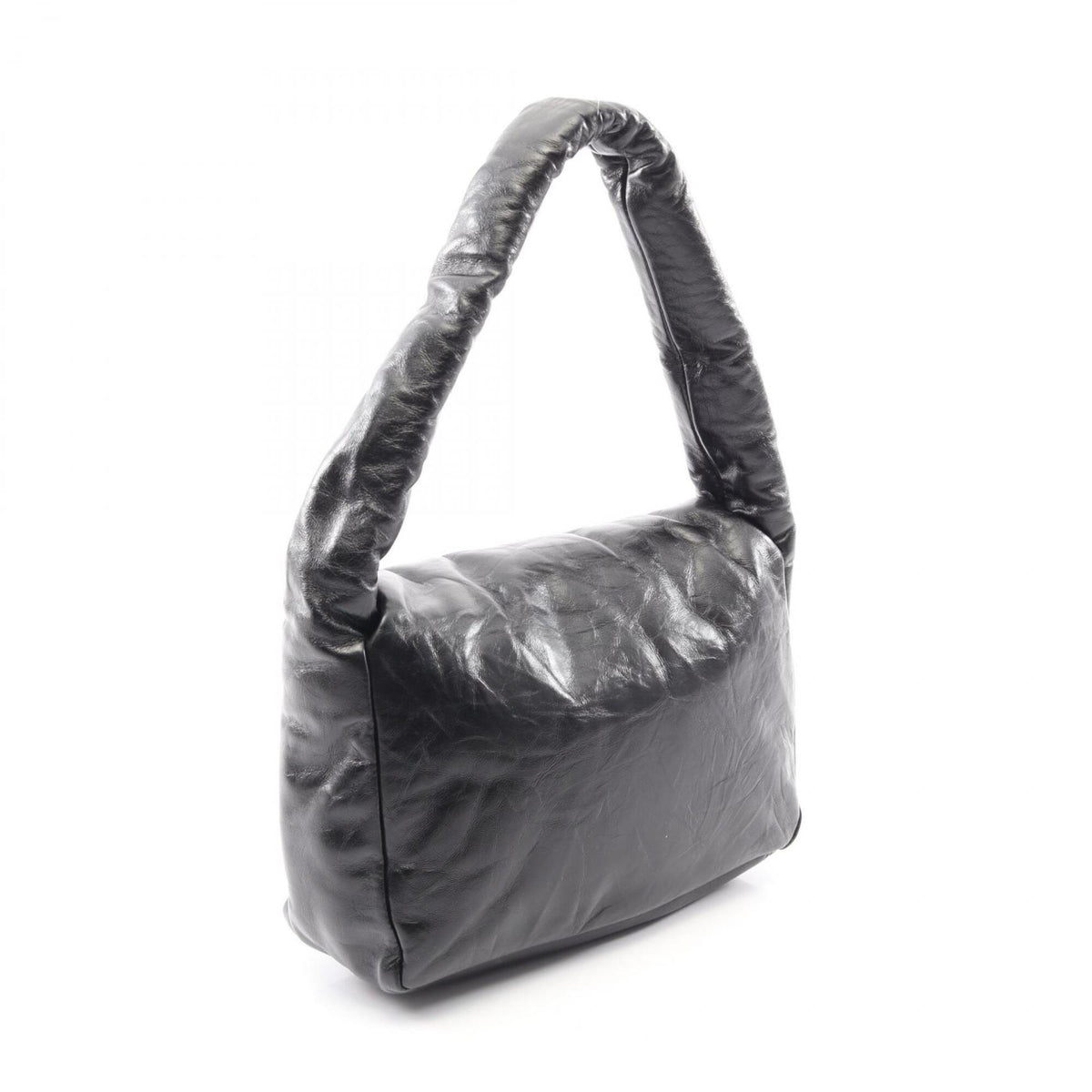 Balenciaga Black Leather Handbag Shoulder Bag (Pre-Owned)
