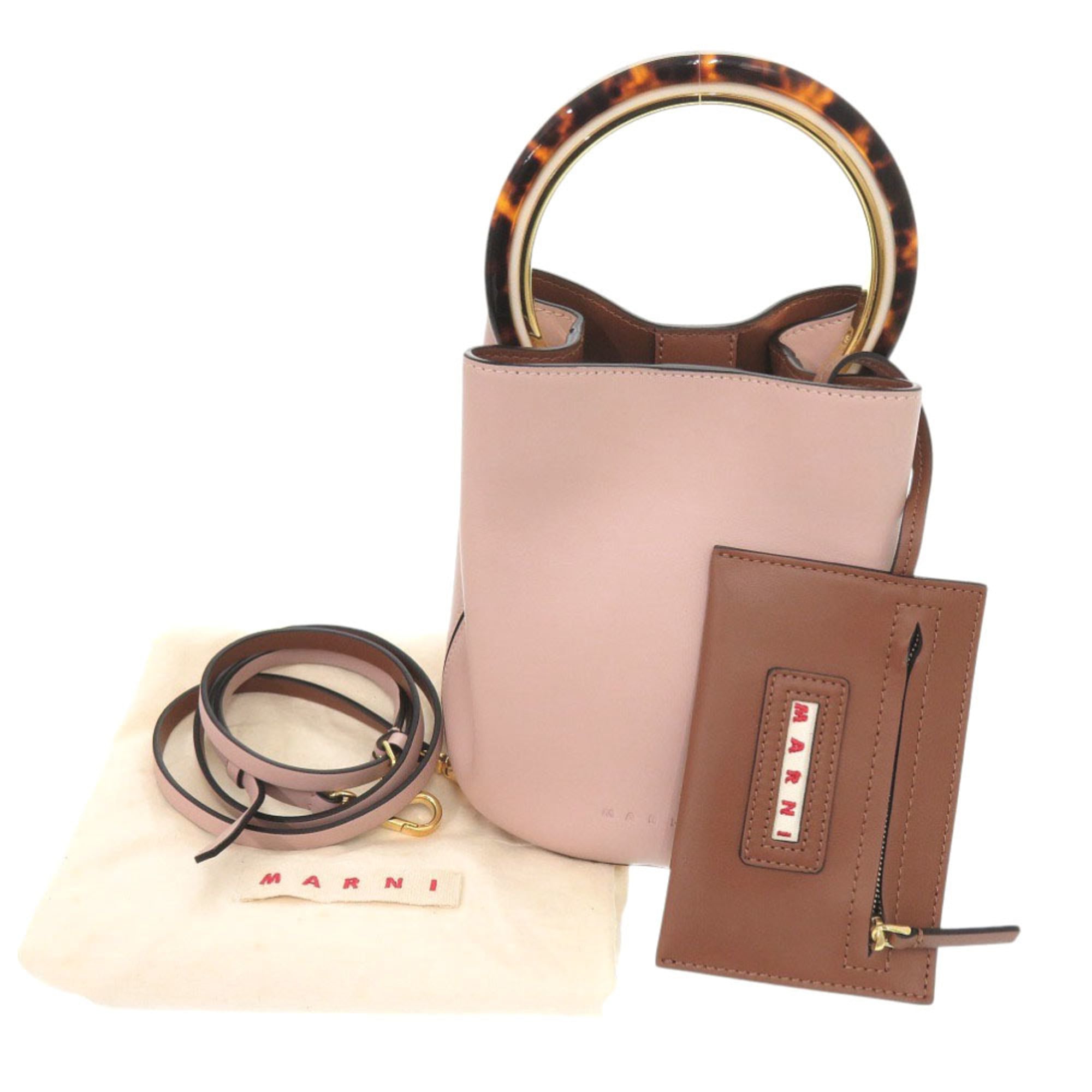 Marni Pink Leather Handbag (Pre-Owned)