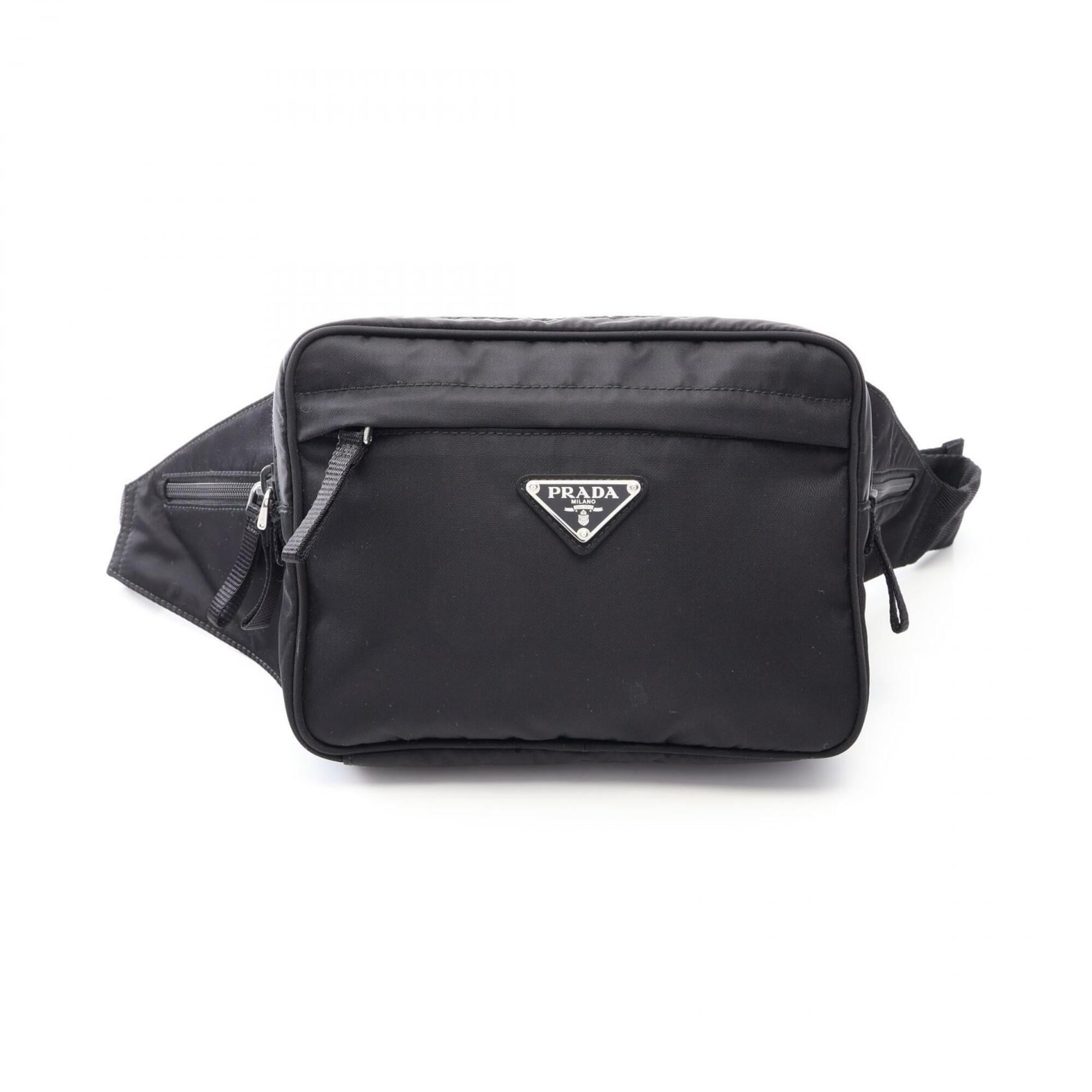 Prada Black Nylon Fanny Pack Handbag (Pre-Owned)