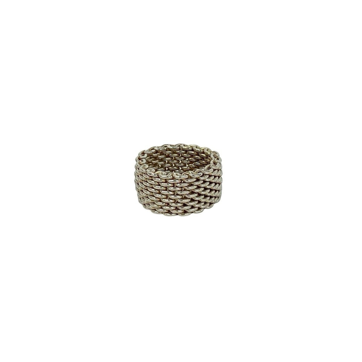 Tiffany Silver Silver 925 Band Ring (Pre-Owned)