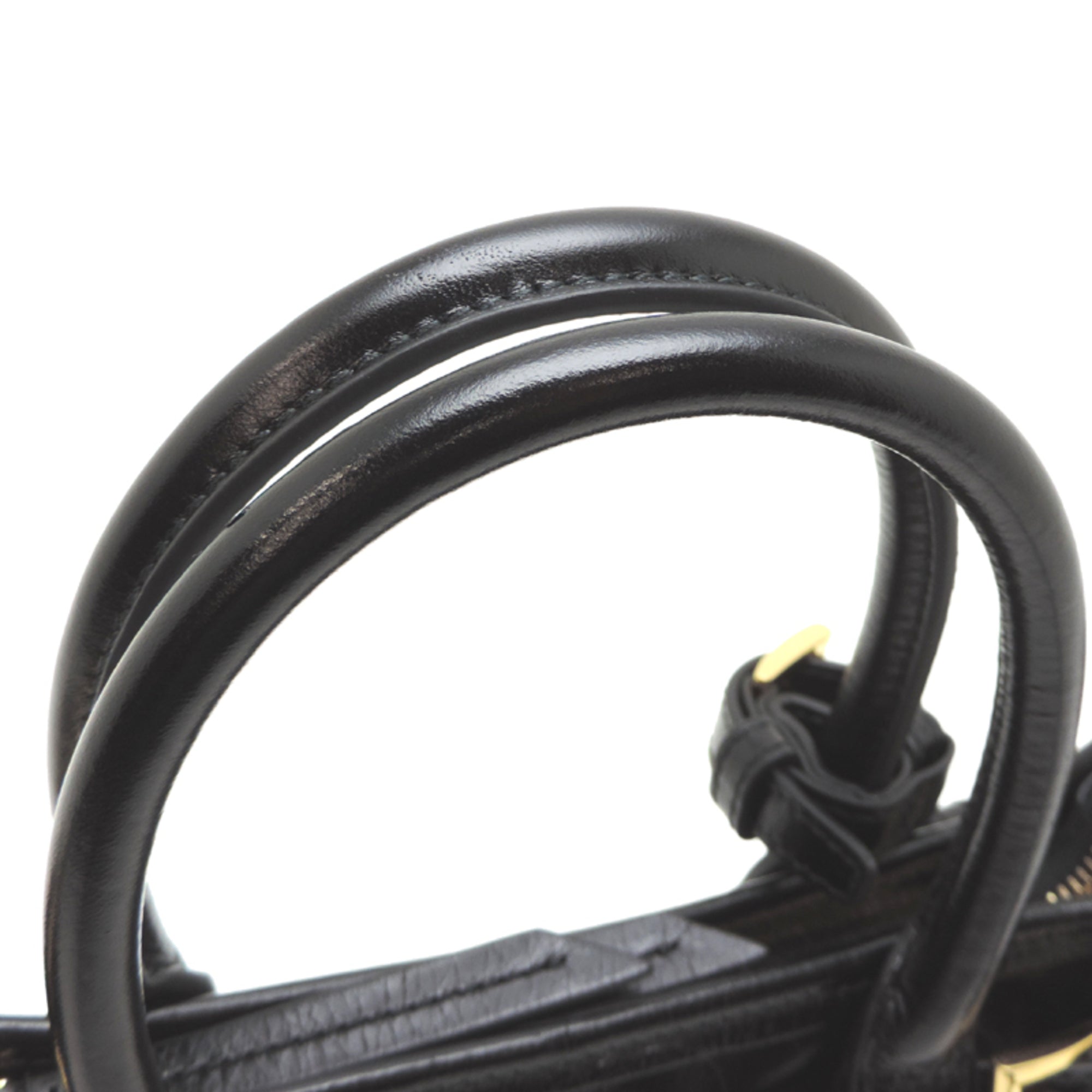 Prada Black Nero Leather Handbag (Pre-Owned)