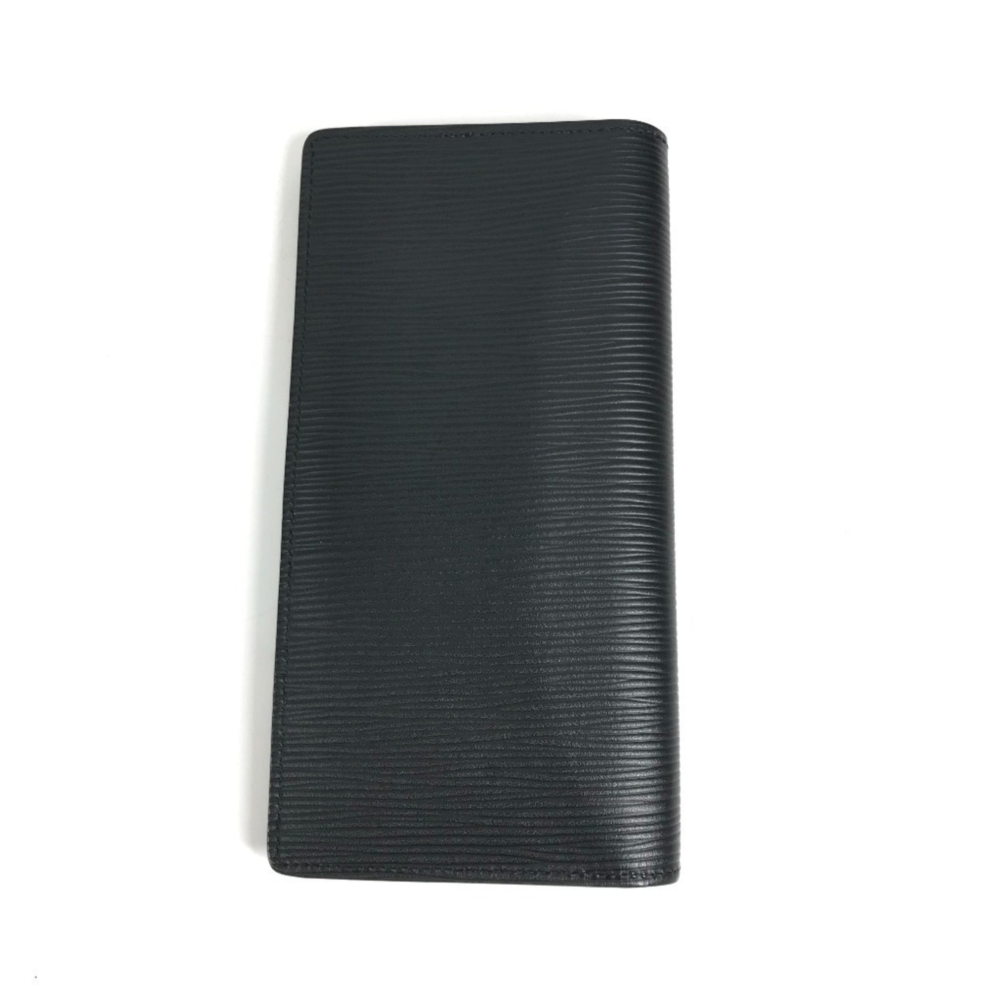 Louis Vuitton Black Noir Epi Leather Long Wallet (Bi-Fold) (Pre-Owned)