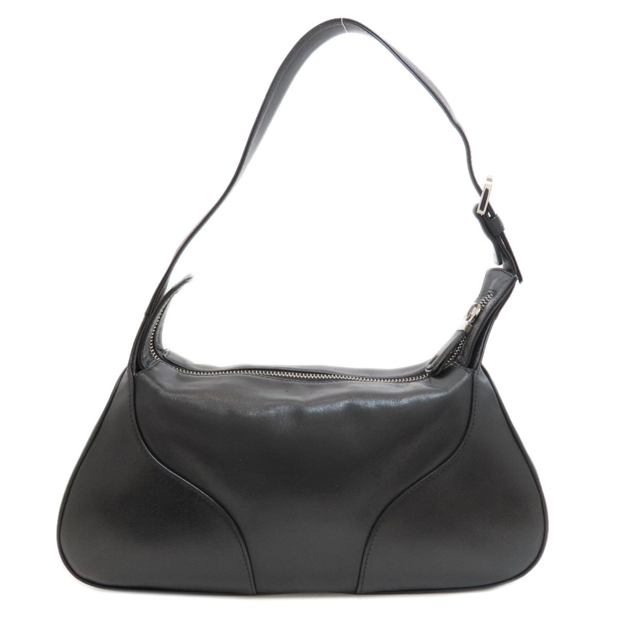 Bally Black Leather Shoulder Bag (Pre-Owned)