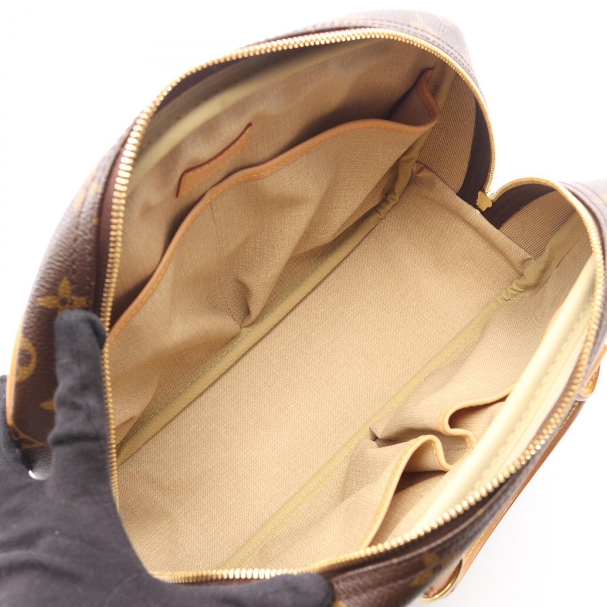 Louis Vuitton Brown Coated Canvas Leather Handbag (Pre-Owned)